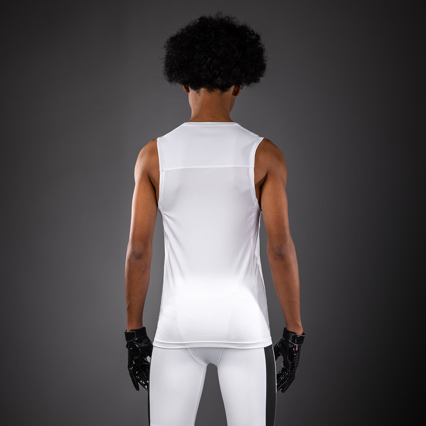 Venum Elite Kids Football Sleeveless Compression Jersey - White