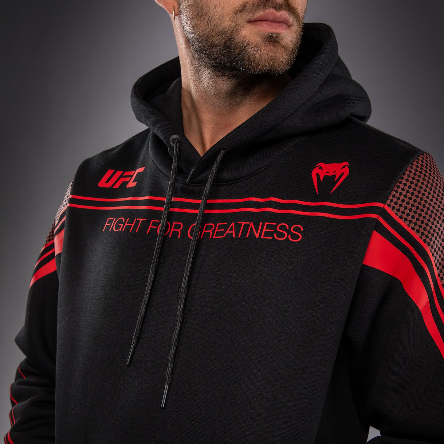 Venum UFC Unity by Venum Authentic Fight Week Men's Pullover Hoodie - Black