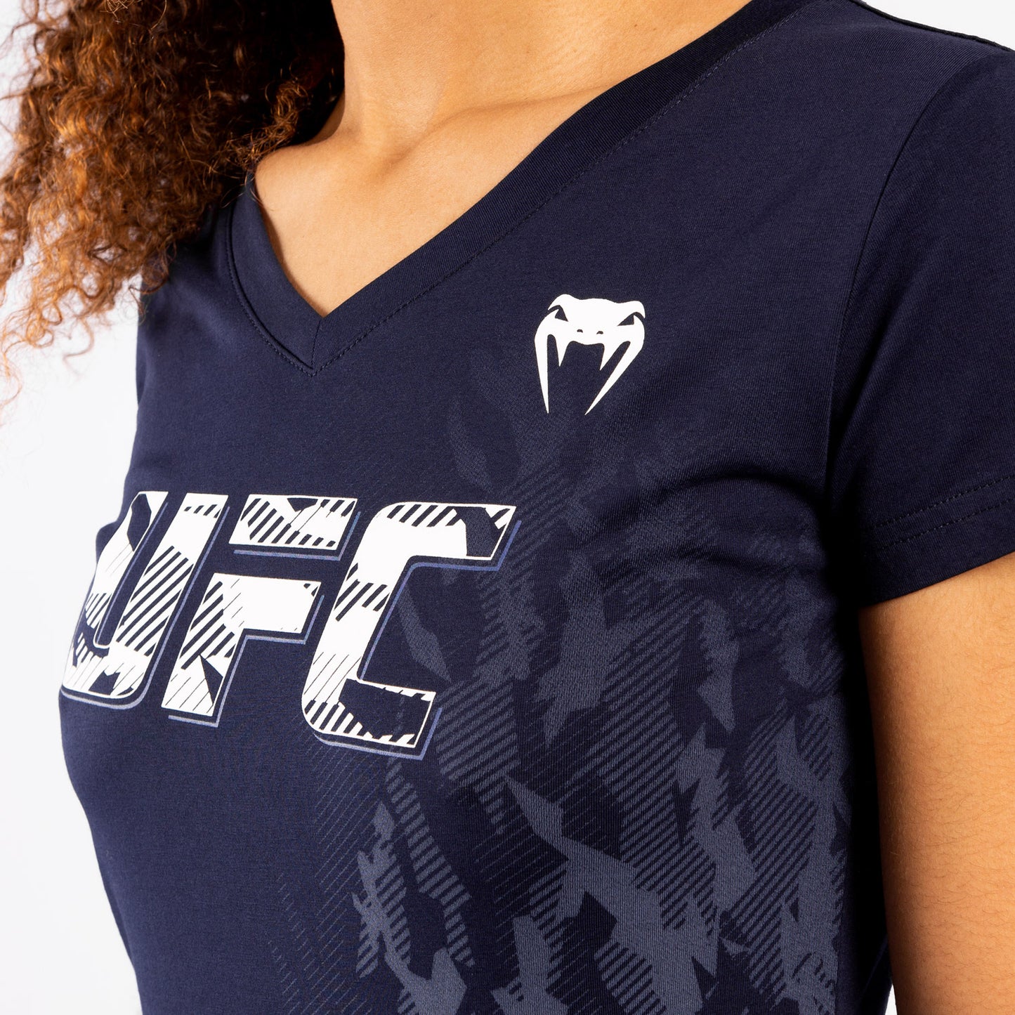 UFC Venum Authentic Fight Week Women's Short Sleeve T-shirt - Navy Blue