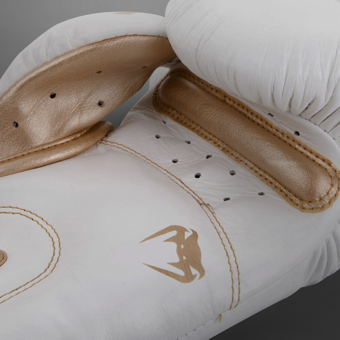 Venum Giant 3.0 Boxing Gloves - Nappa Leather - White/Gold