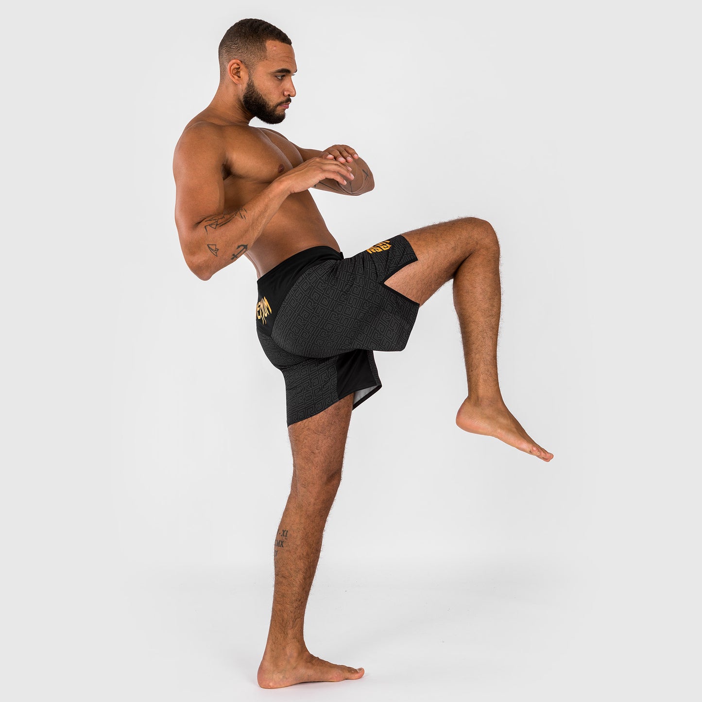 Venum x Ares Men’s Fight Shorts - Black/Gold