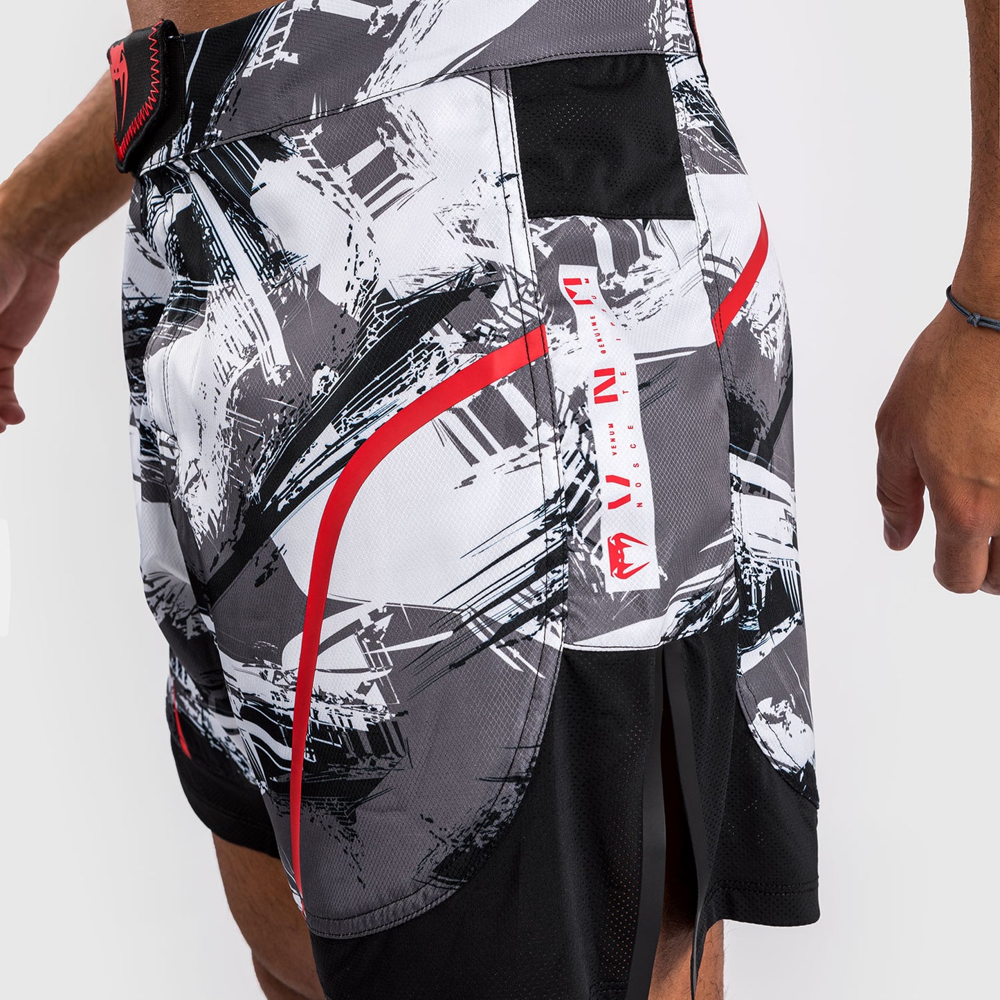Venum Electron 3.0 Fight Shorts - Grey/Red