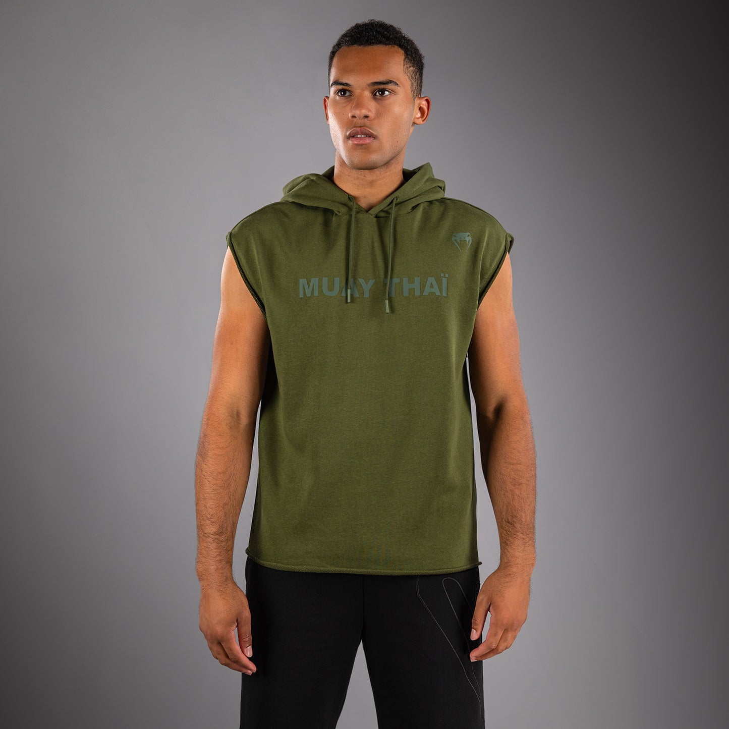 Venum Muay Thai VT Sleeveless Hoodie - Military Green