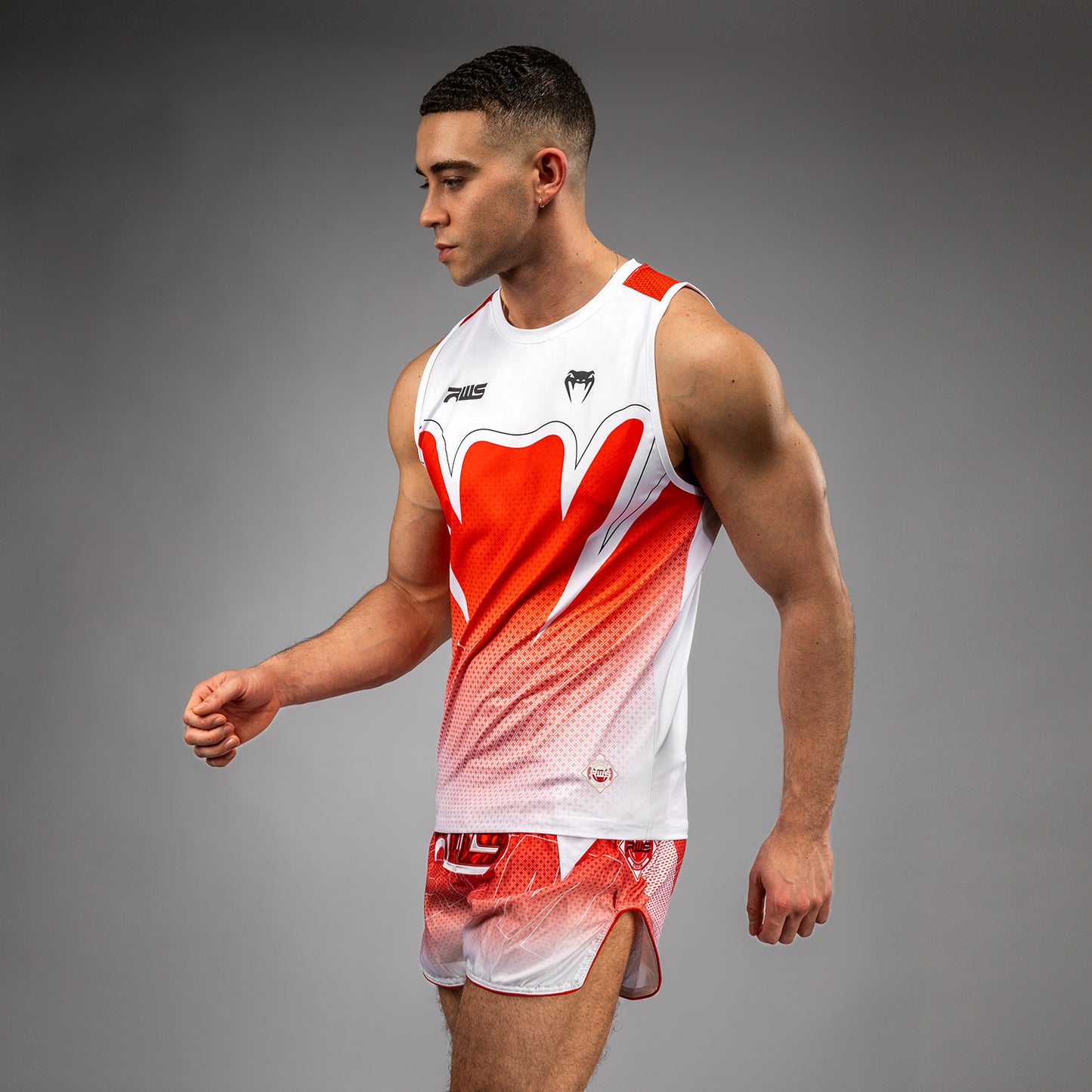Venum x RWS 2.0 Men’s Dry-Tech Tank Top - White/Red
