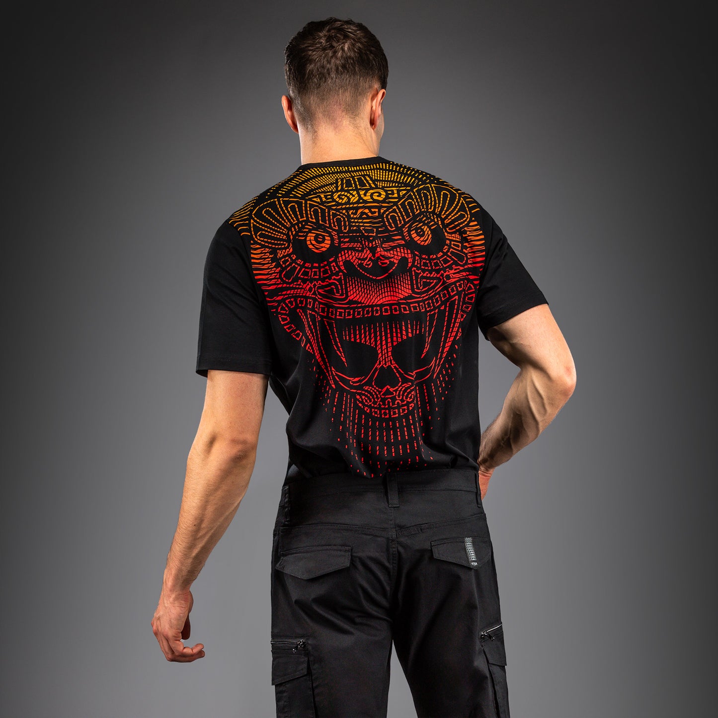 Venum Quetzal Fury T-Shirt - Black/Fury Red/ Tangerine