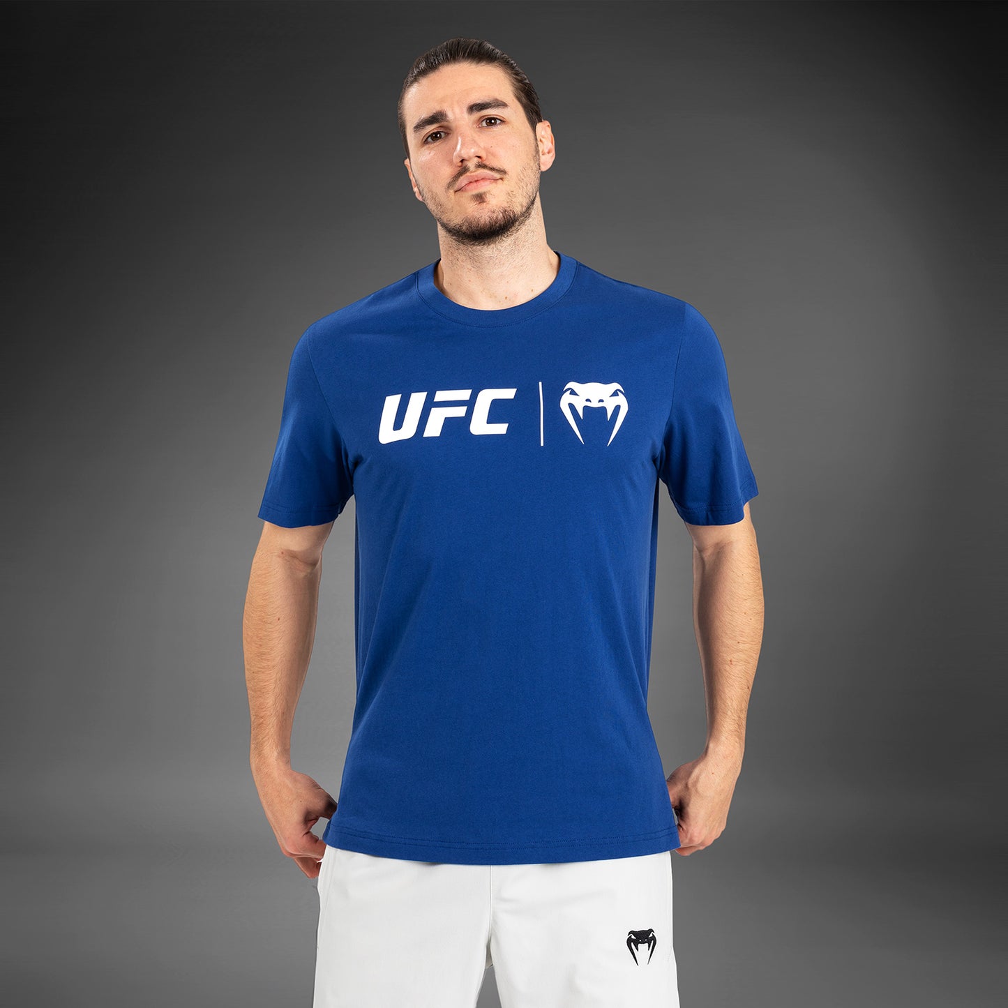 UFC Venum Classic  T-Shirt - Navy Blue/White