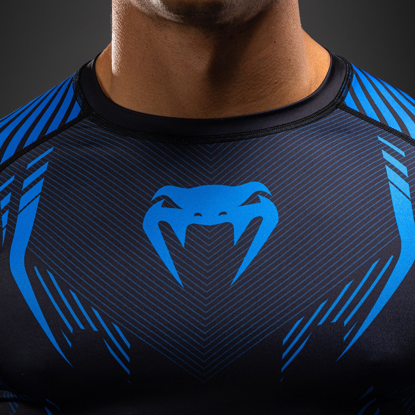 Venum No-Gi 6.0 Long Sleeve Rashguard - Black/Blue
