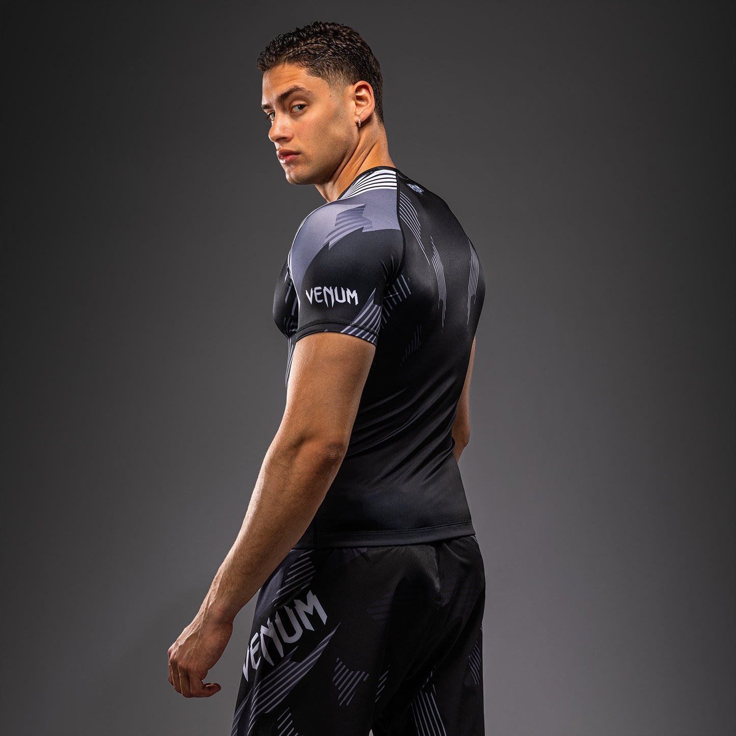Venum No-Gi 6.0 Short Sleeve Rashguard - Black/White