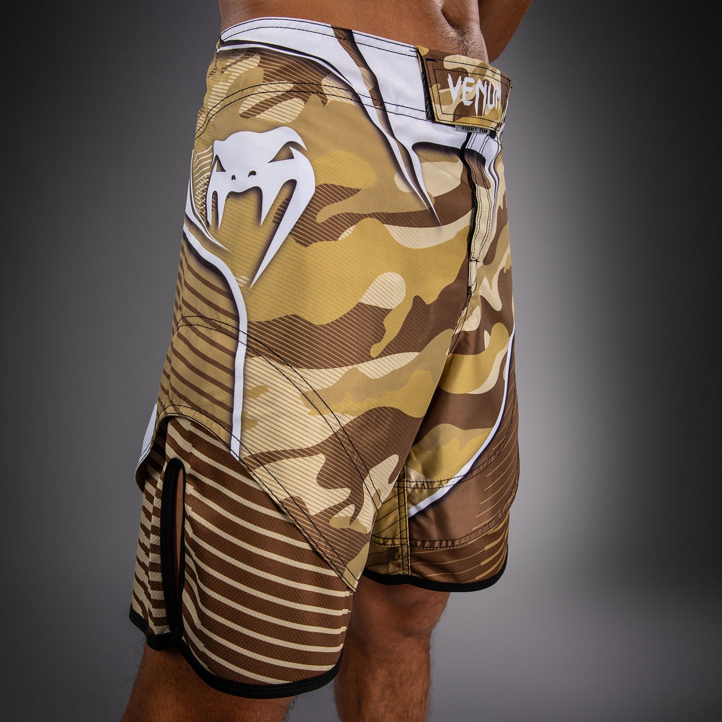 Venum Camo Hero Fight Shorts - Light Beige/Brown
