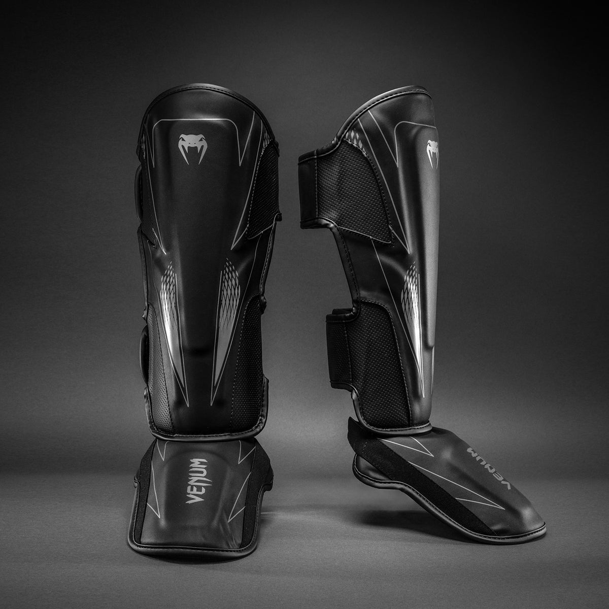 Venum Amazonia Reborn Shin Guards - Black/Grey