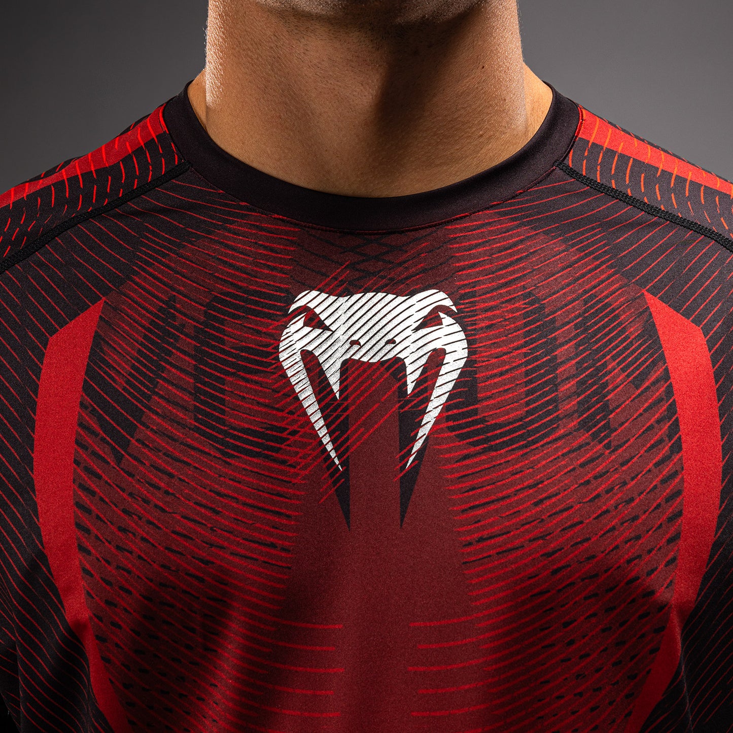 Venum Galactic 3.0 Dry Tech T-Shirt - Red/Silver