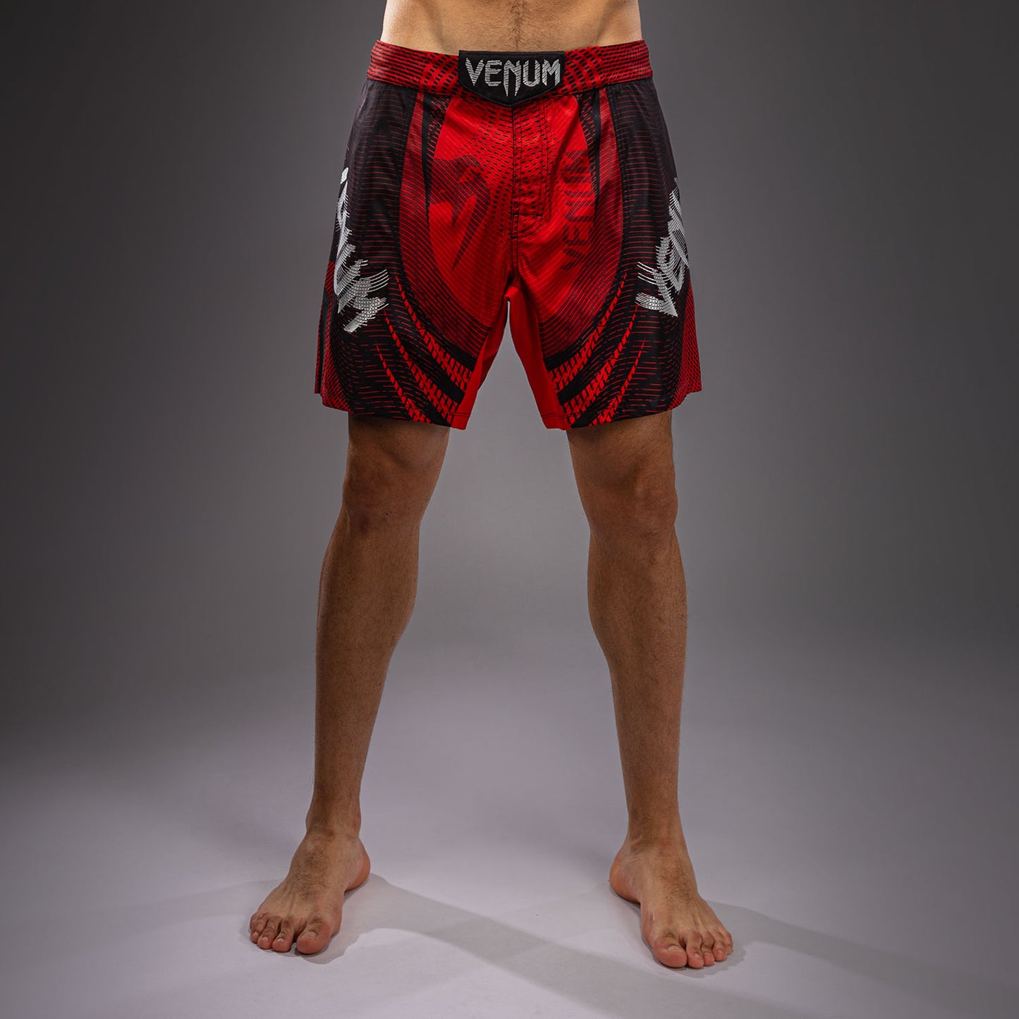 Venum Galactic 3.0 Fight Shorts - Red/Silver