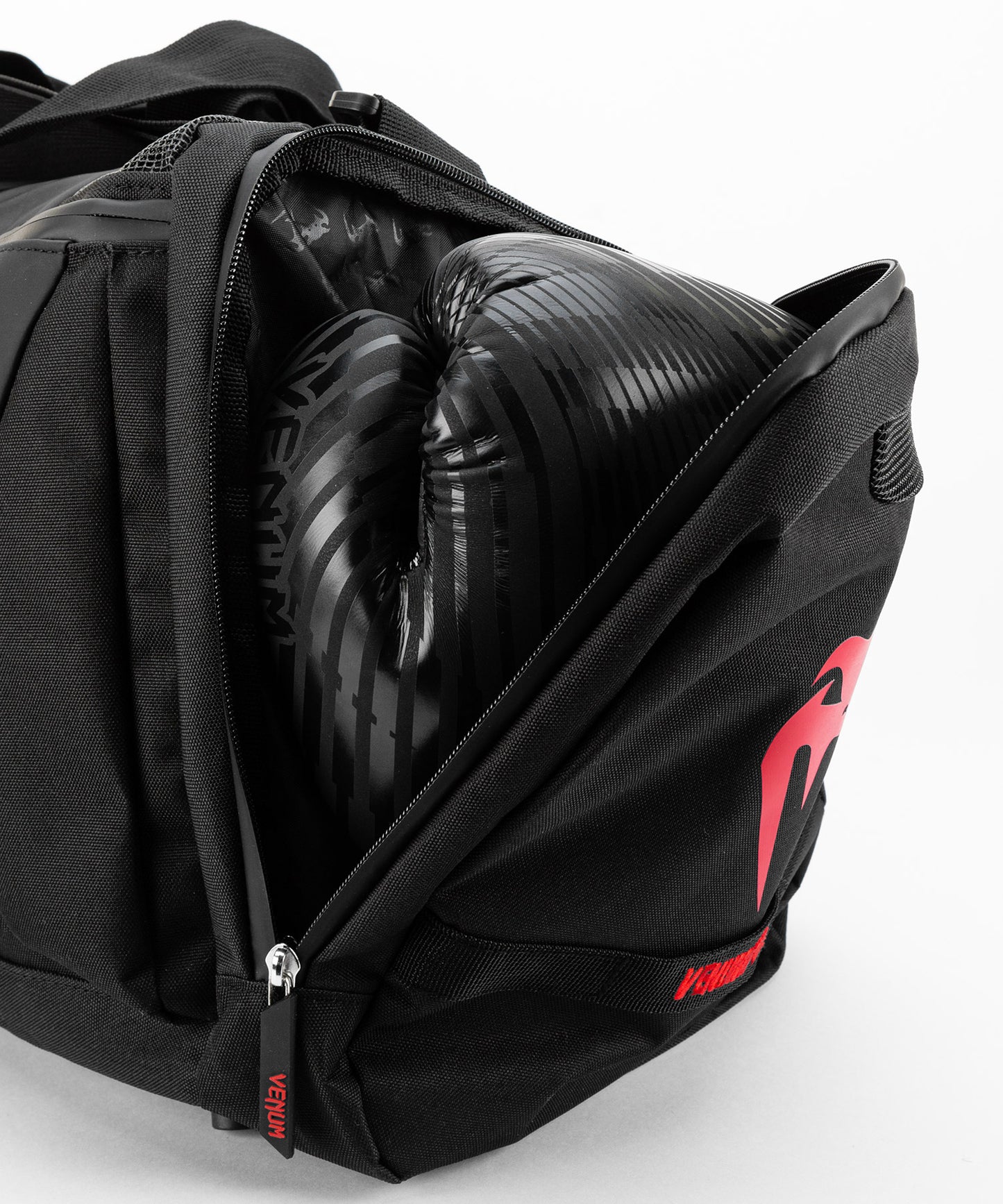 Venum Trainer Lite Evo Sports Bags - Black/Red