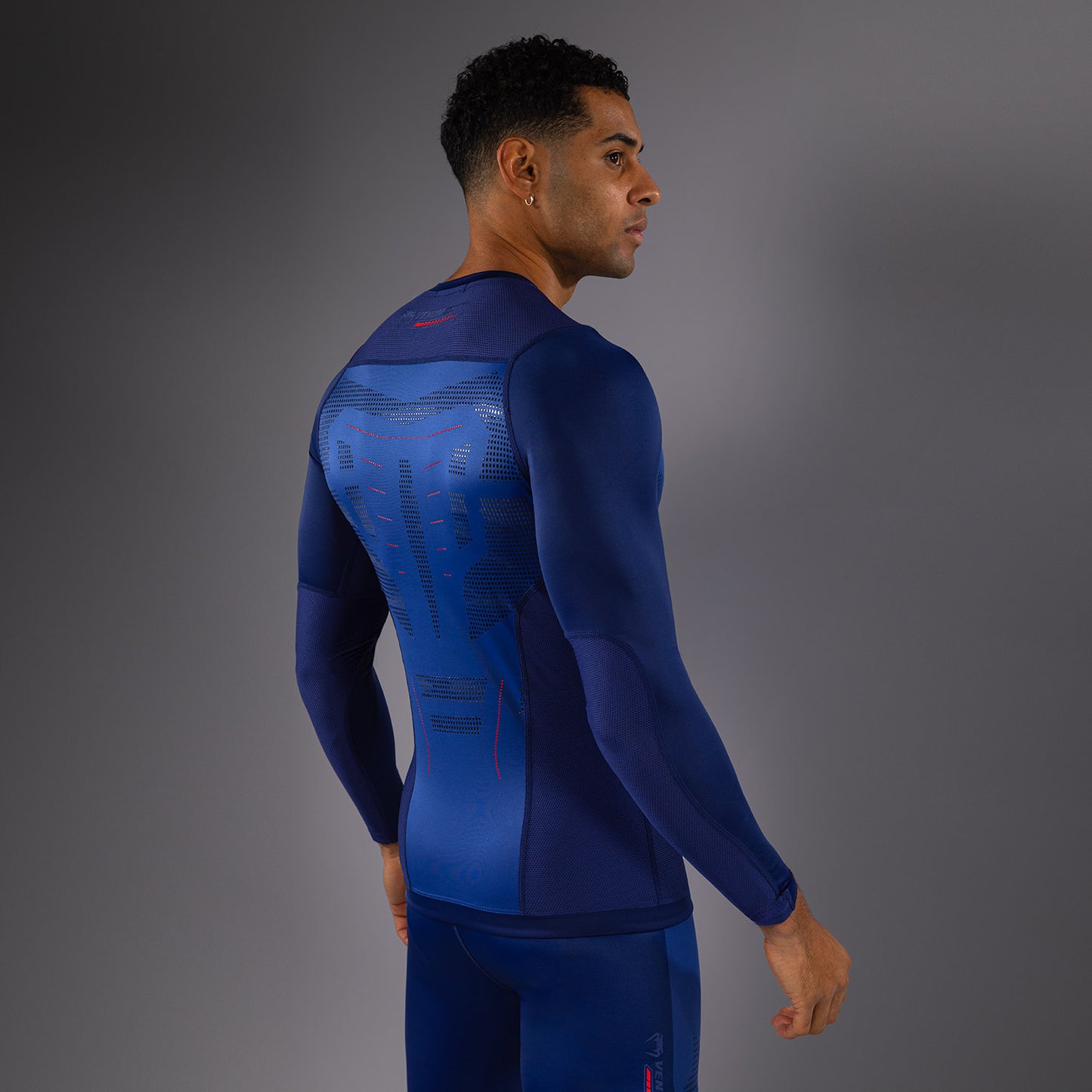 Venum Technical 3.0 Long Sleeve Rashguard - Night Blue