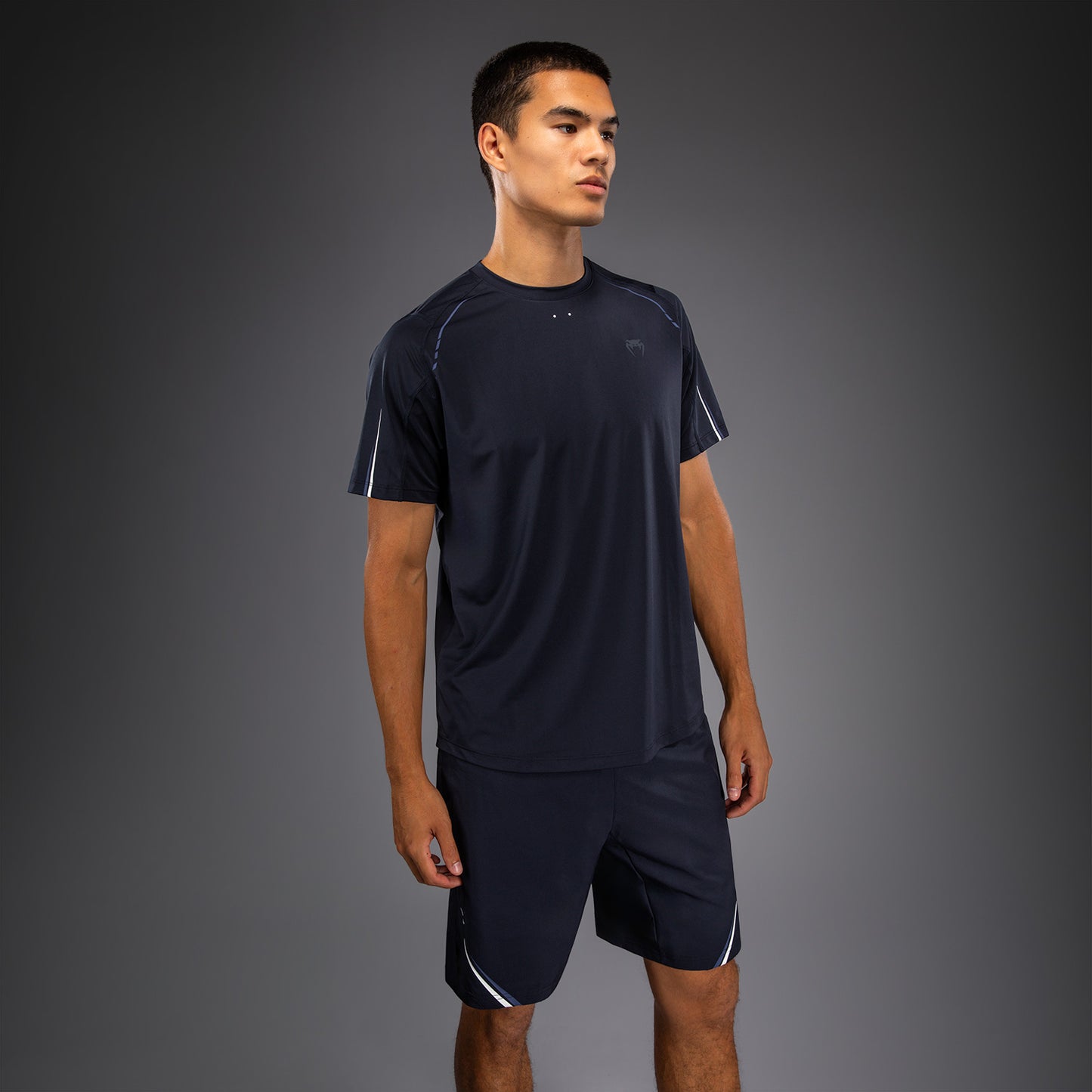 Venum G-Core Dry Tech T-Shirt - Navy Blue/White