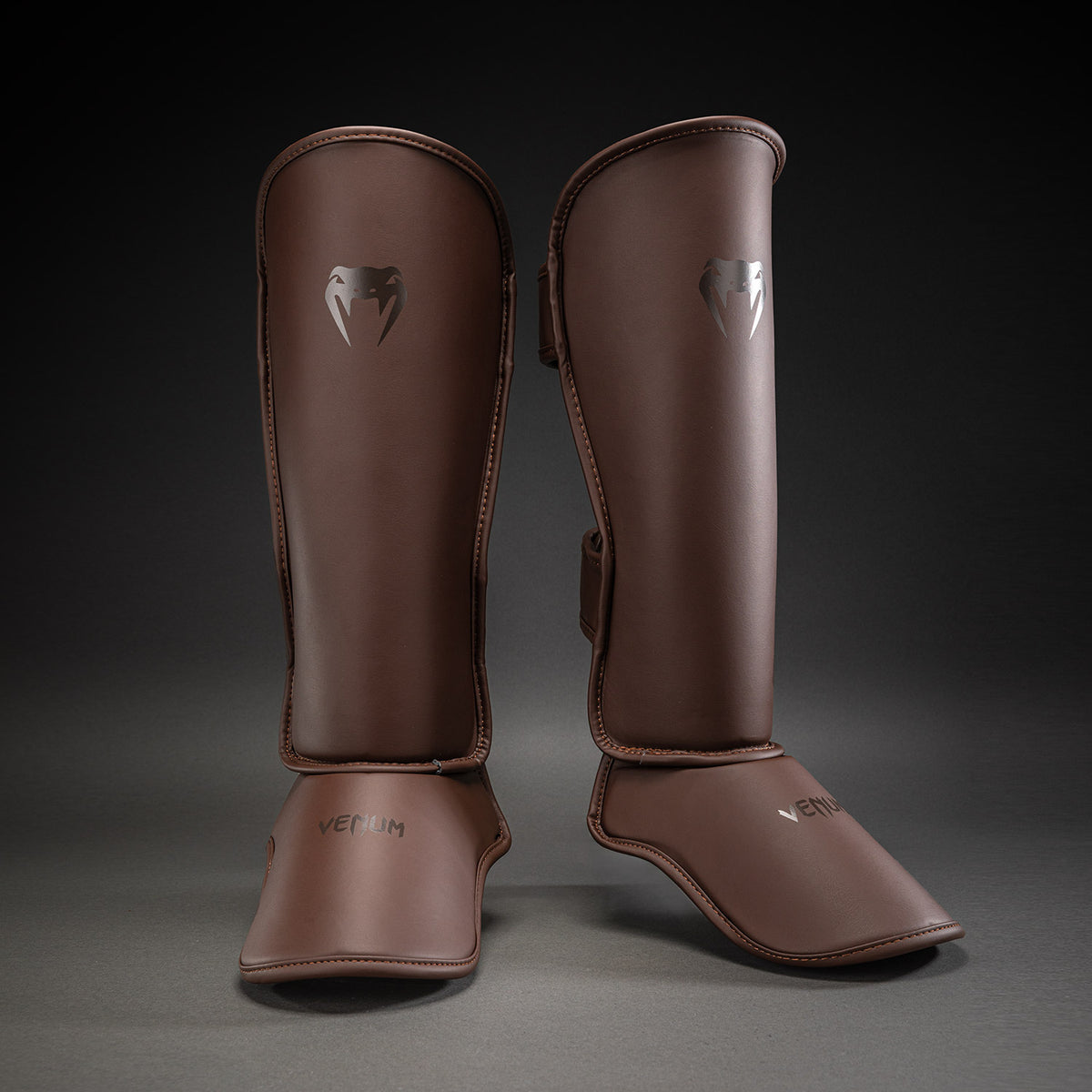 Venum Contender 1.5 Shin Guards - Dark Brown