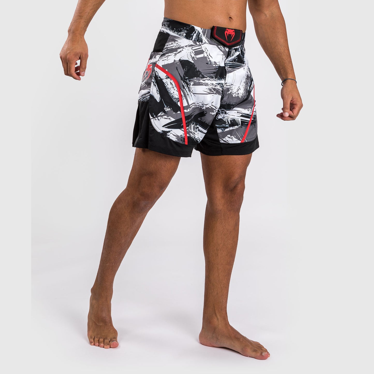 Venum Electron 3.0 Fight Shorts - Grey/Red
