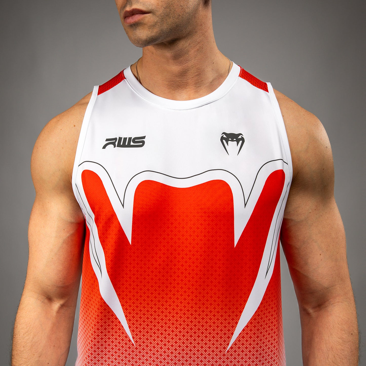 Venum x RWS 2.0 Men’s Dry-Tech Tank Top - White/Red
