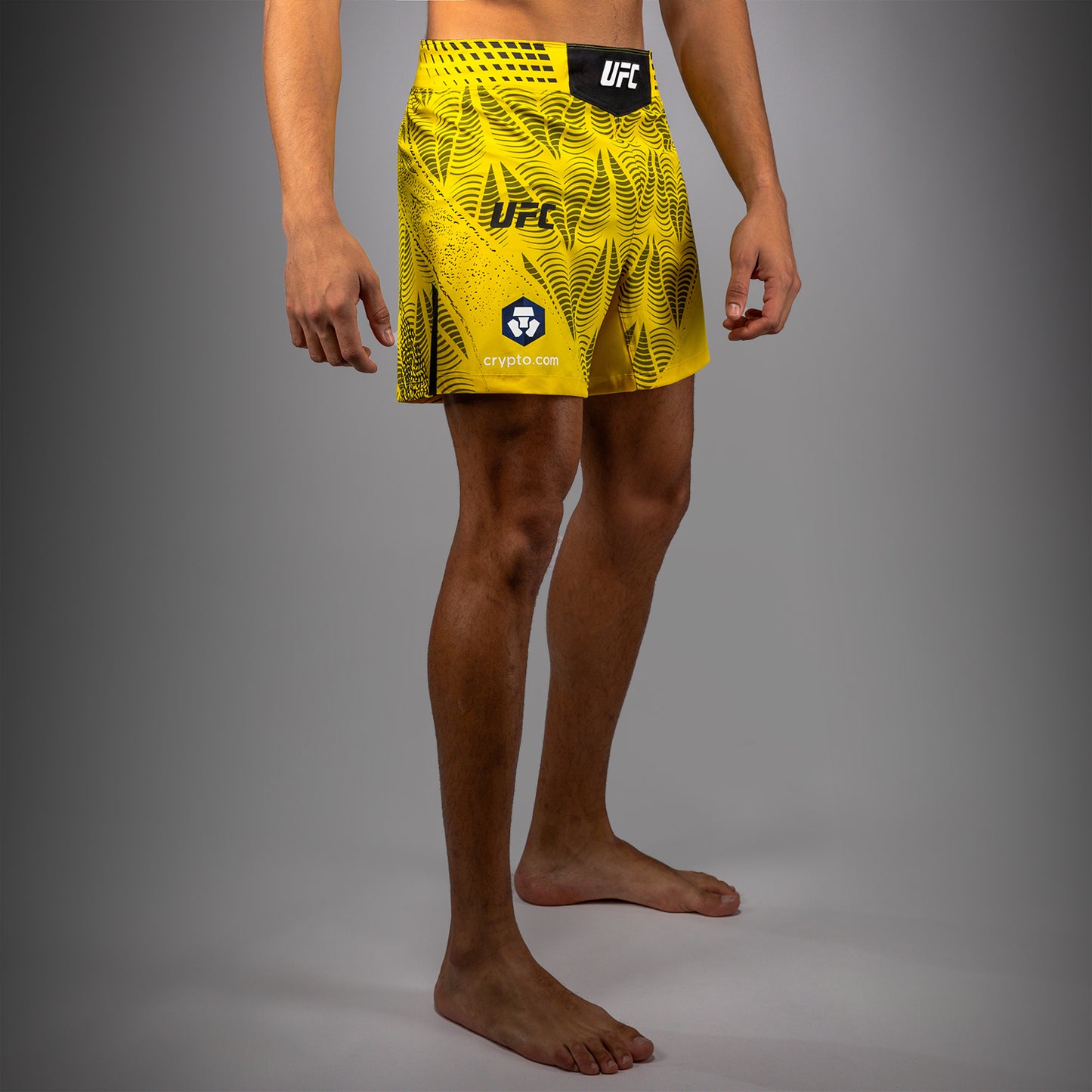 Men's UFC Zenith by Venum Yellow Authentic Fight Night Short Fit Fight Short Personalized