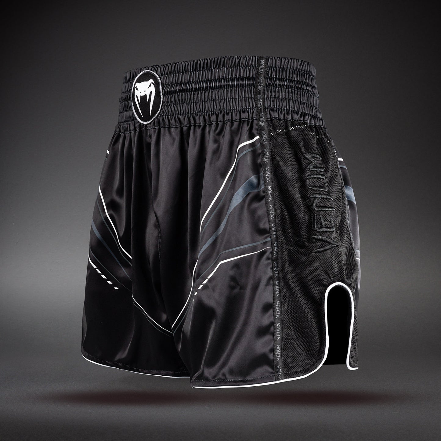 Venum Streamline Muay Thai Shorts - Black/White