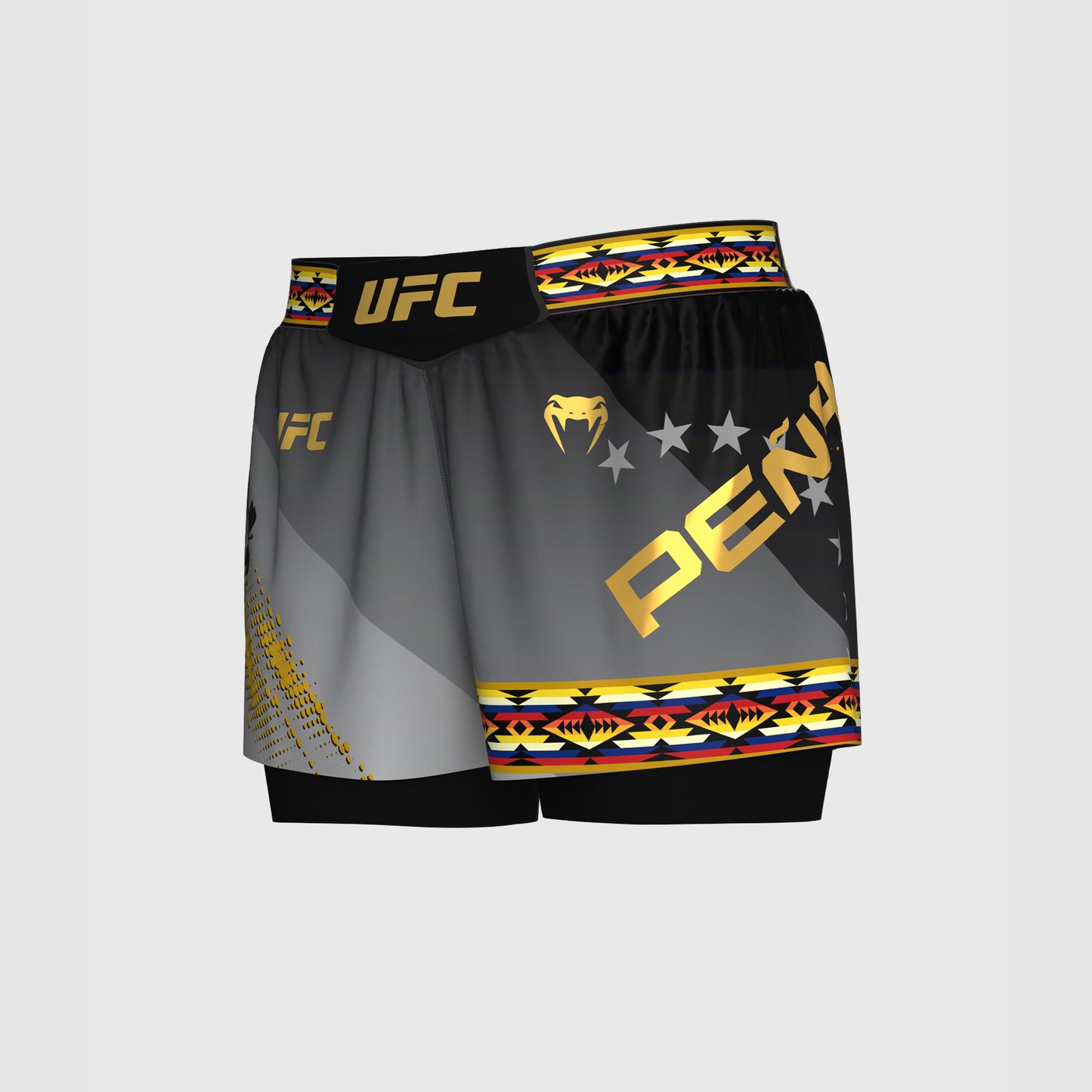 Women’s UFC Unrivaled by Venum Black Julianna Peña Short Fit Fight Short