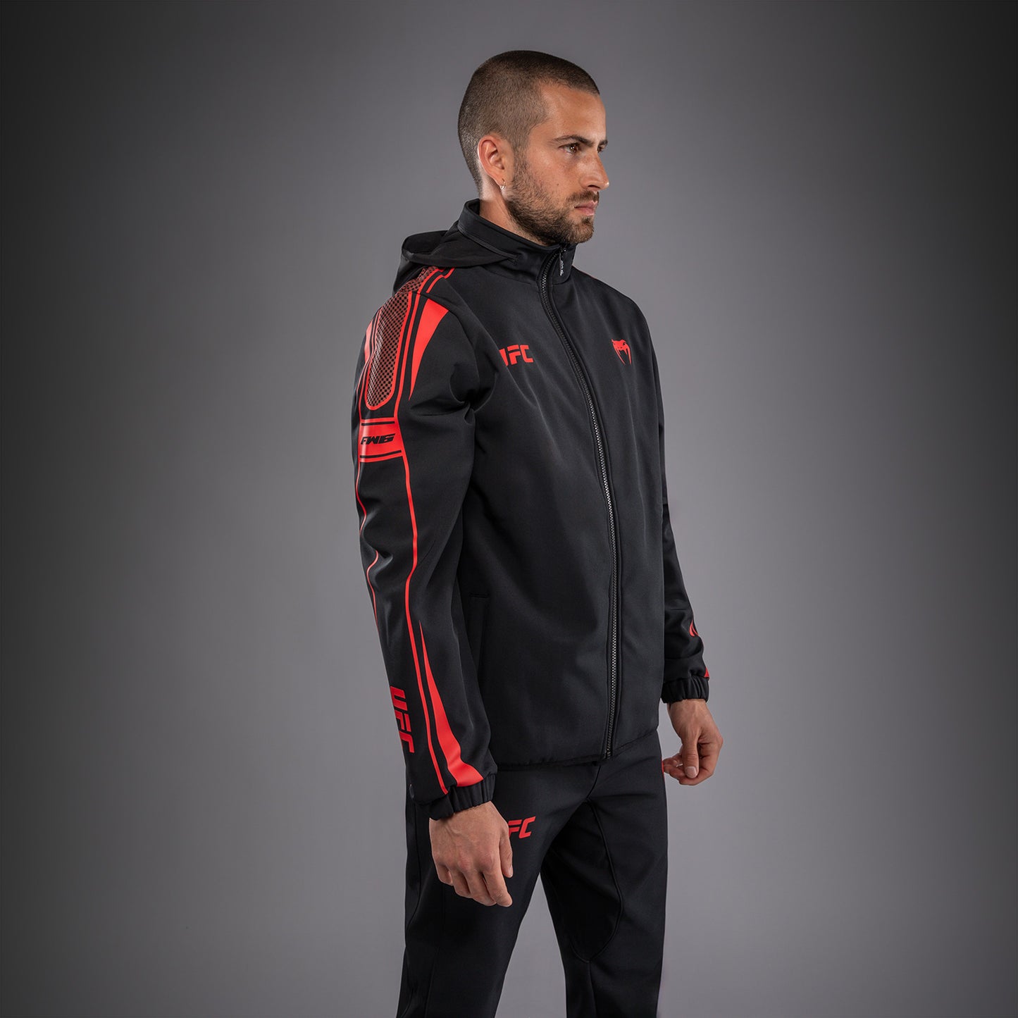 Venum UFC Unity by Venum Authentic Fight Week Men's Zip Hoodie - Black