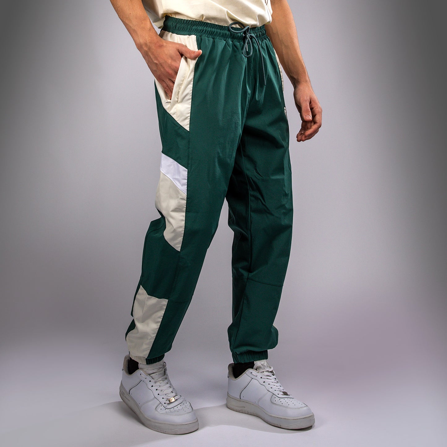 Venum Attack 90 Tracksuit Pants - Forest Green/Ice