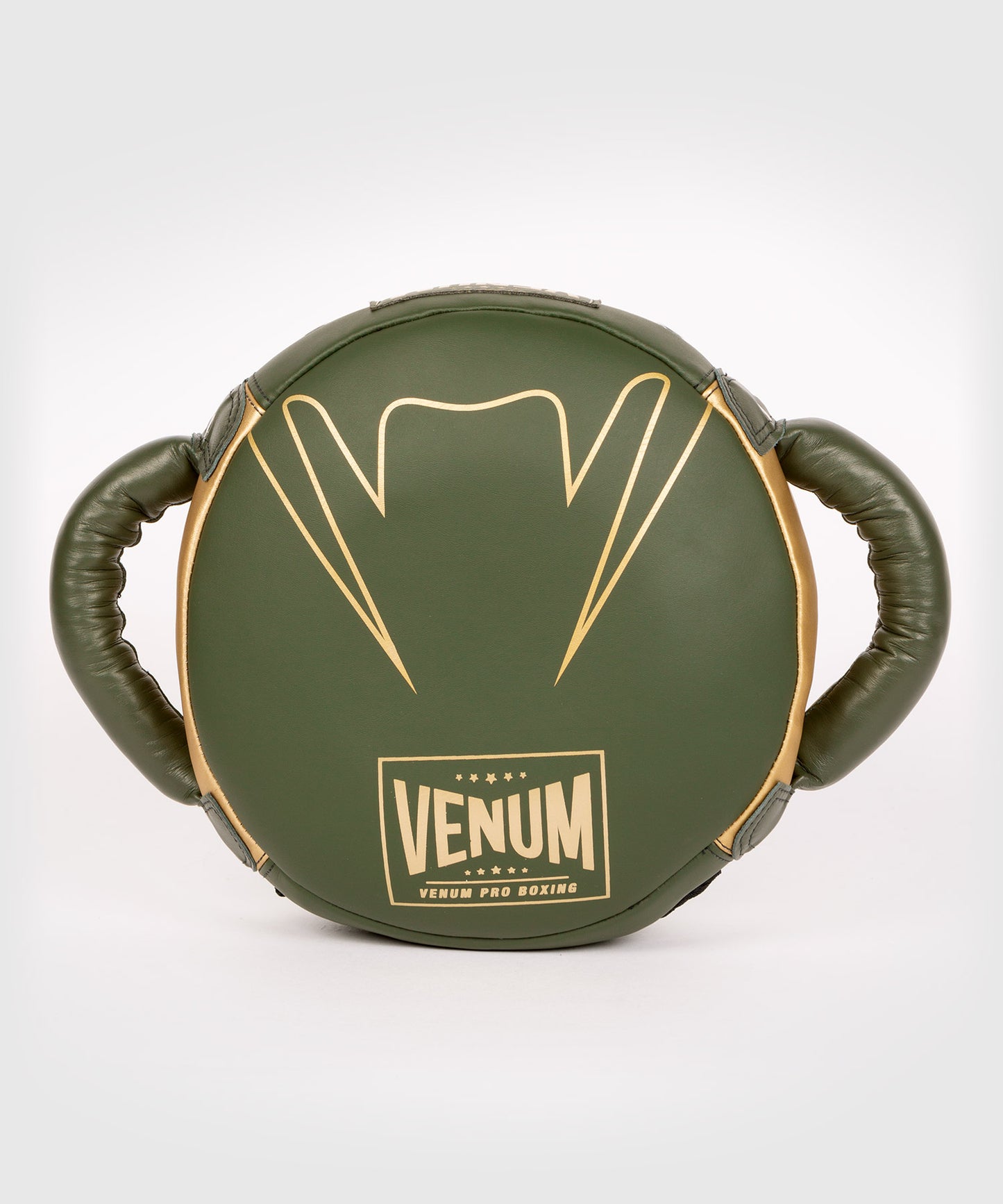 Venum Pro Boxing Mini Round Punch Shield - Khaki/Gold