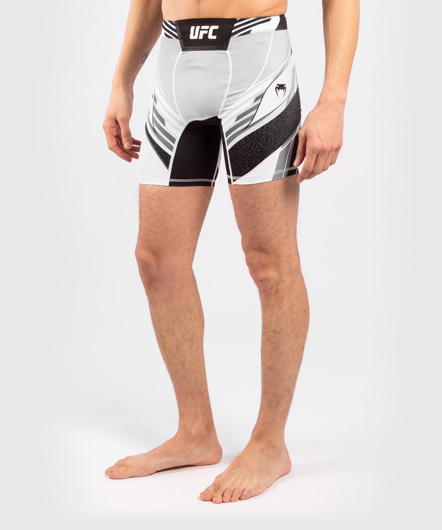 UFC Venum Authentic Fight Night Men's Vale Tudo Shorts - Long Fit - White