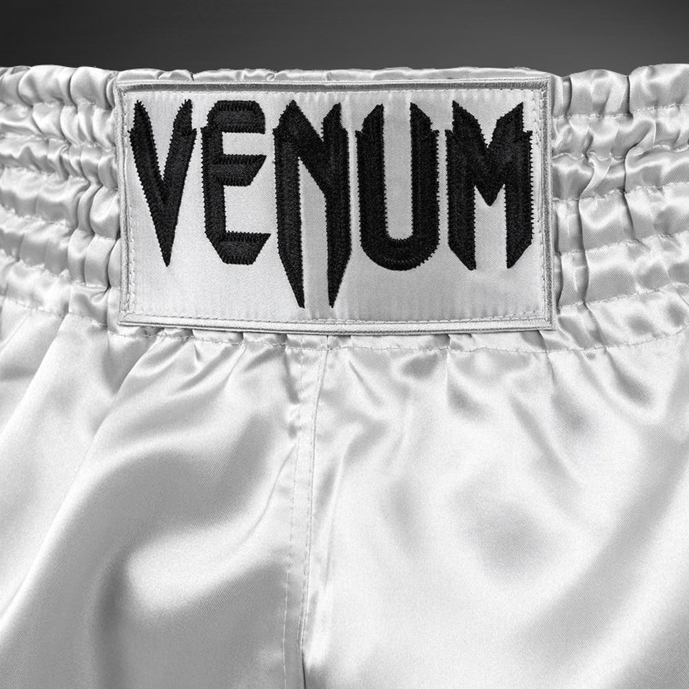 Venum Classic Muay Thai Shorts - Silver/Black