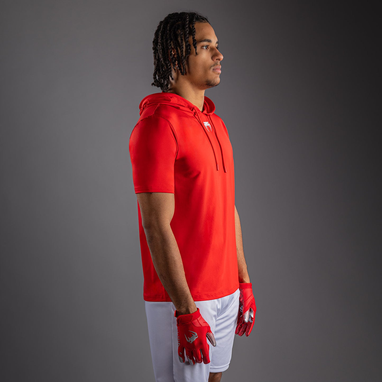 Venum Elite Short Sleeve Dry-Tech Hoodie - Red