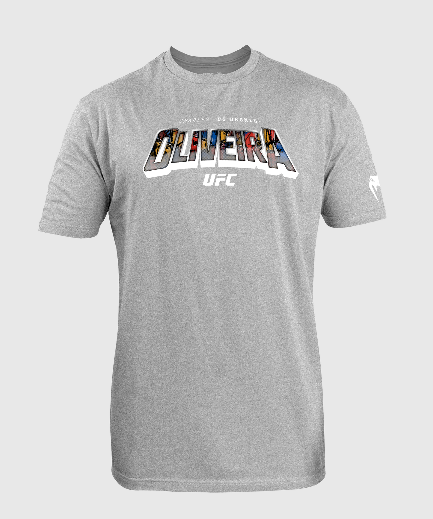 Men's UFC Unrivaled by Venum Heather Grey Charles Oliveira T-Shirt