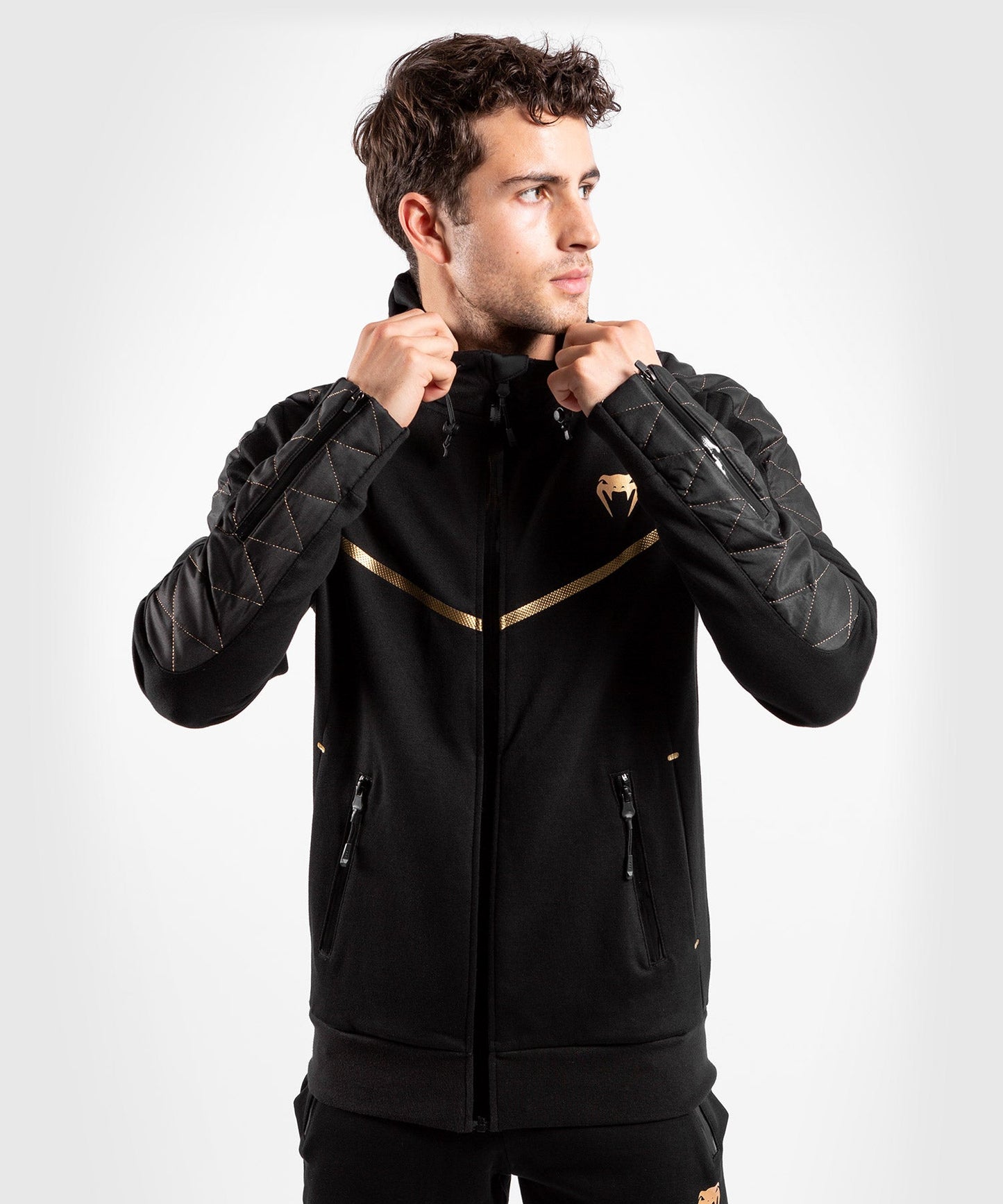 Venum Laser Evo Hoodie - Black/Gold