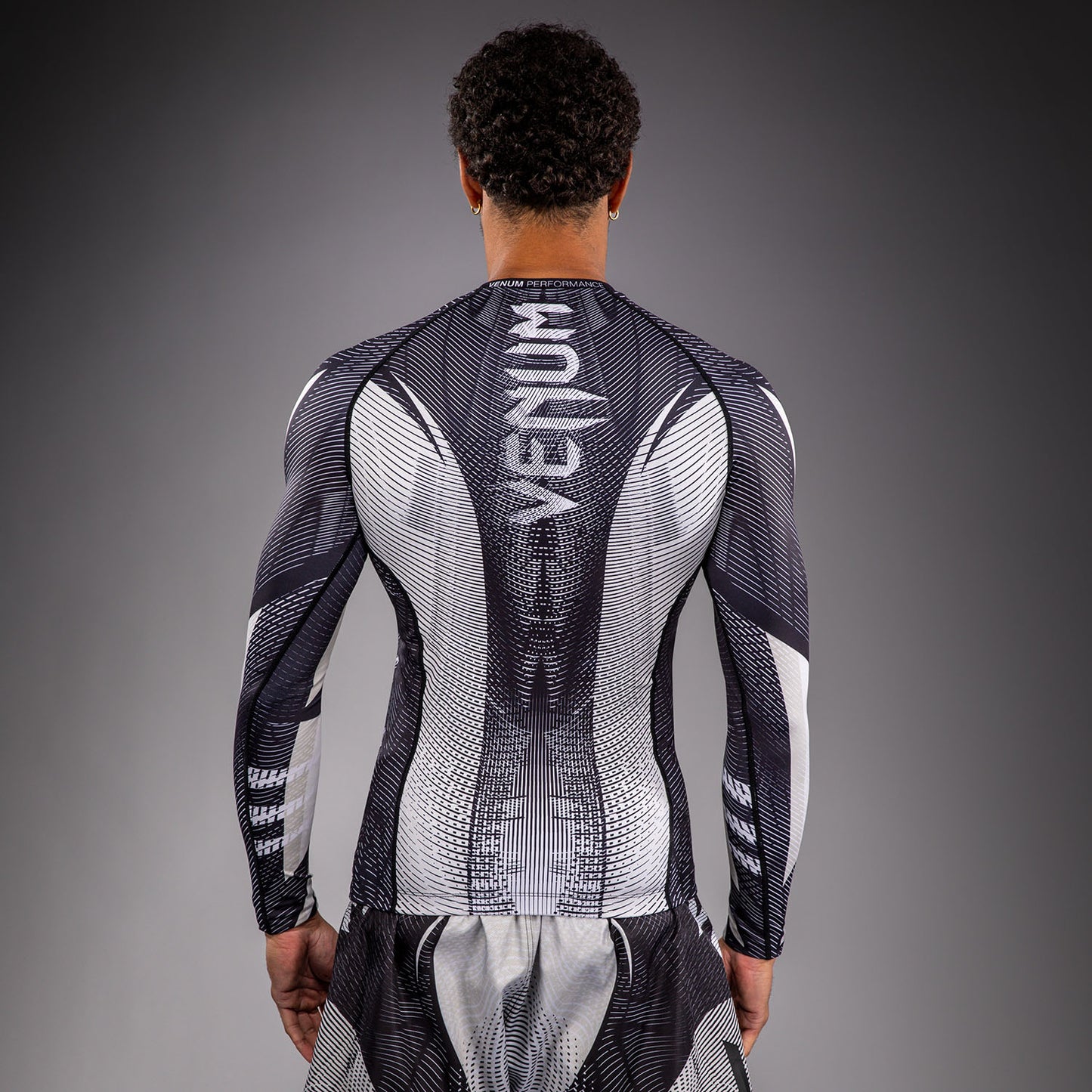 Venum Galactic 3.0 Long Sleeve Rashguard - Off-White/Black