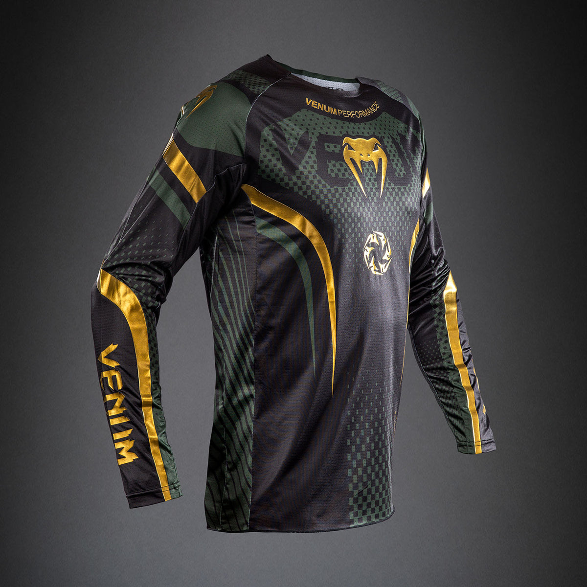 Venum MX Challenger Jersey - Black/Green/Gold
