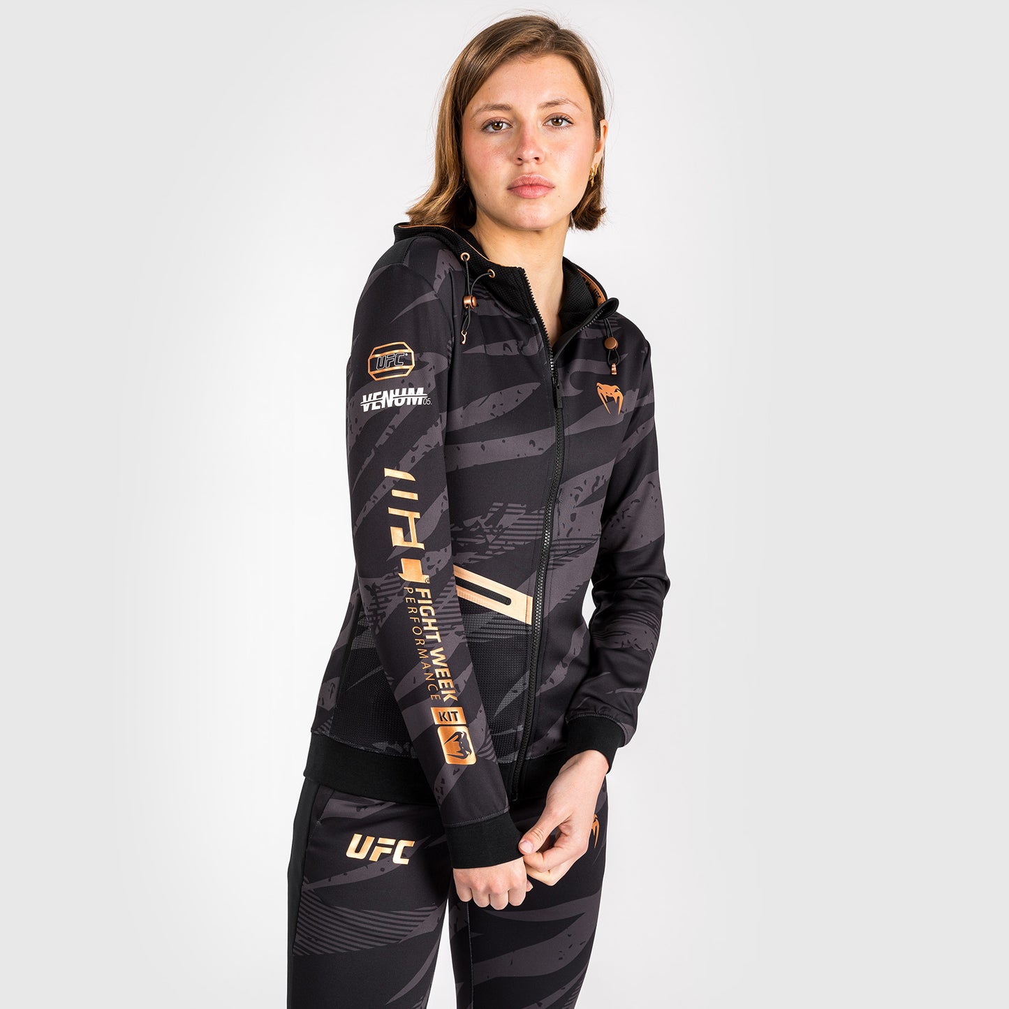 UFC Adrenaline by Venum Fight Week Women’s Zip Hoodie - Urban Camo