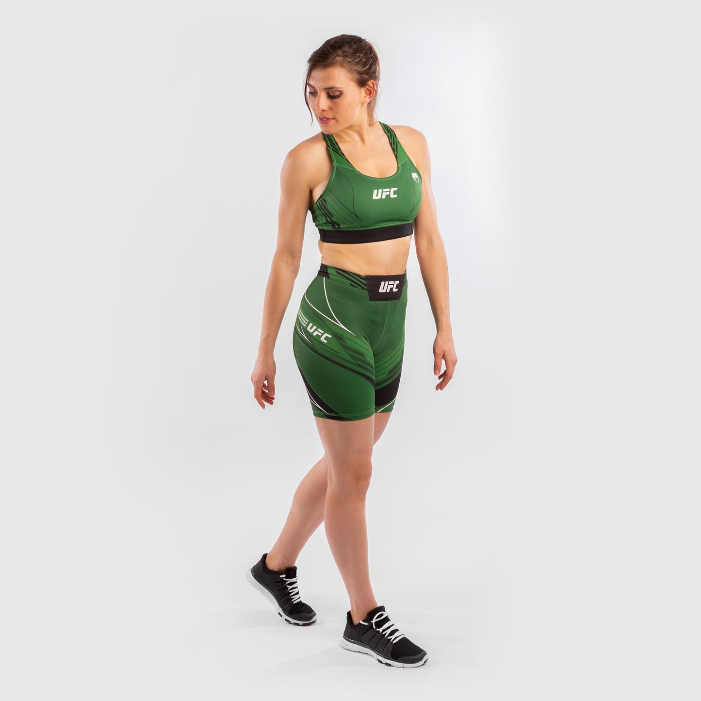 UFC Venum Authentic Fight Night Women's Vale Tudo Shorts - Long Fit - Green