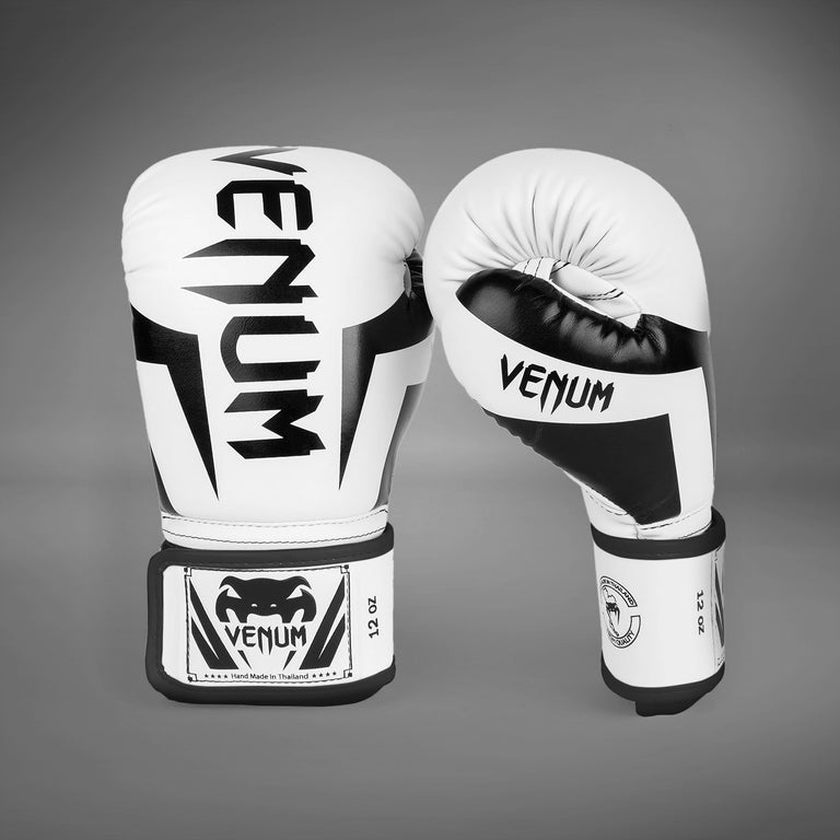 VENUM Elite 14oz ボクシンググローブ ホワイト 3e3e57e15e1c527c56ddc5722a9c7d