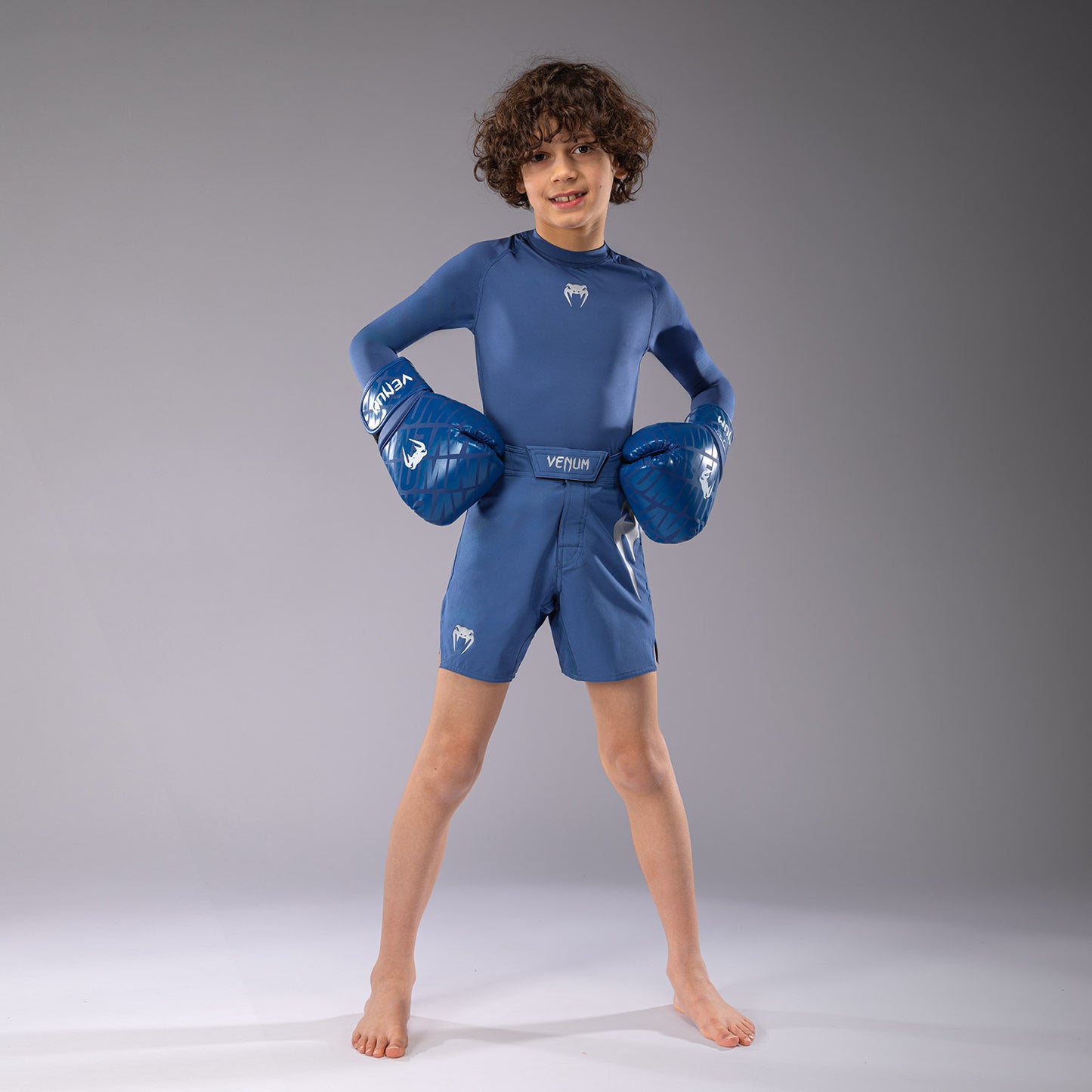 Venum Light Kids Fight Shorts - Royal Blue