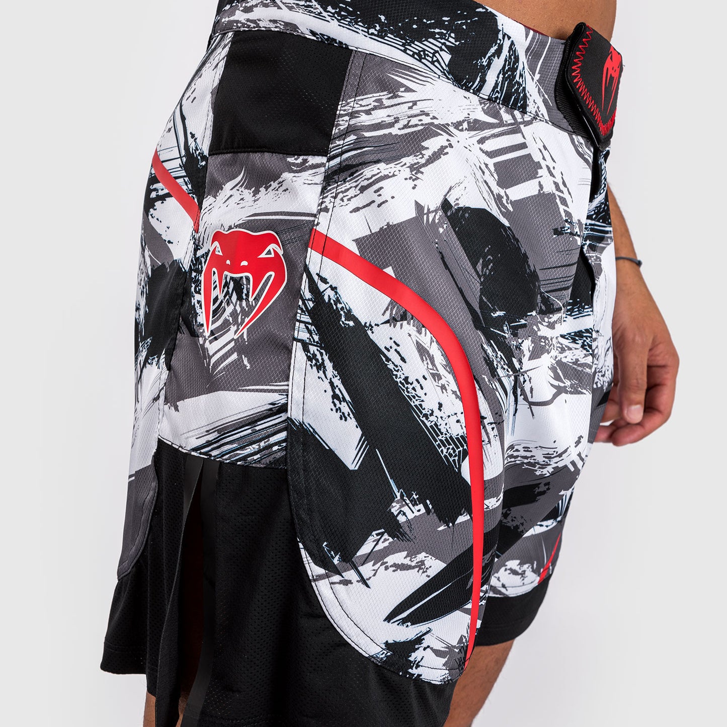 Venum Electron 3.0 Fight Shorts - Grey/Red