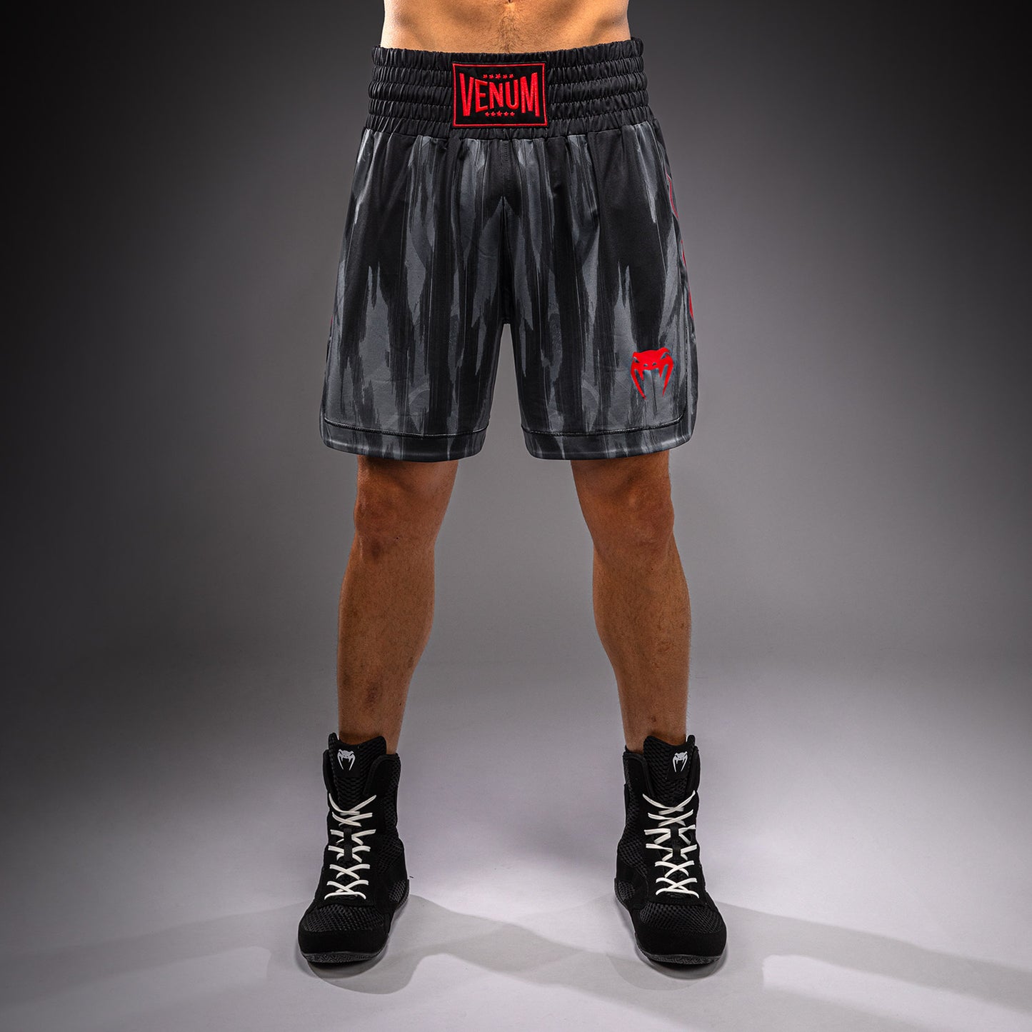 Venum Demon Boxing Shorts - Black/Grey