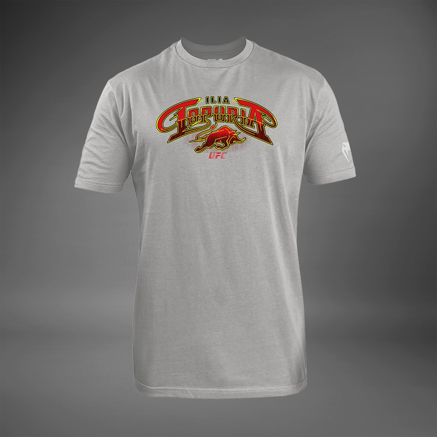 Men's UFC Unrivaled by Venum Heather Grey Ilia Topuria T-Shirt
