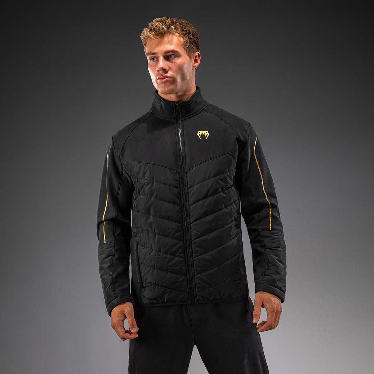Venum Paddock Softshell Jacket - Black/Gold