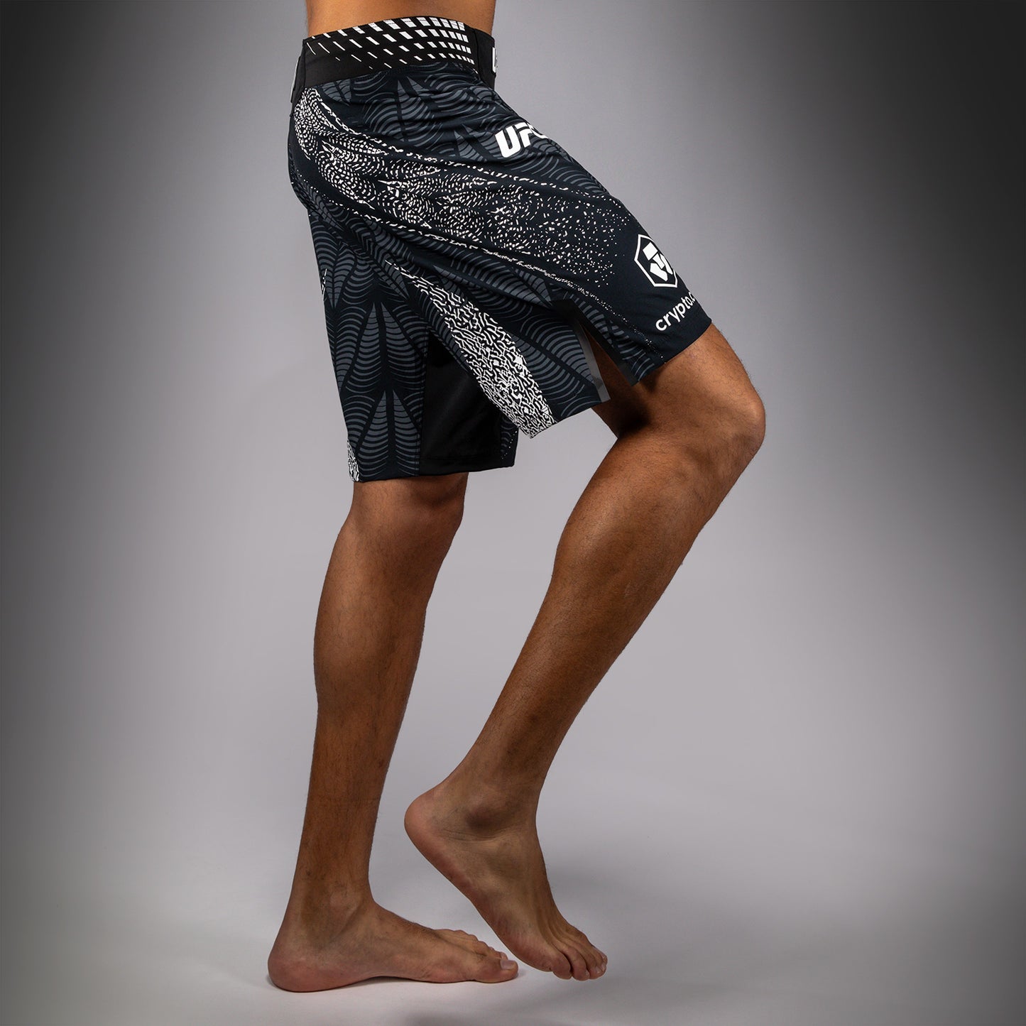 Men's UFC Zenith by Venum Black Authentic Fight Night Long Fit Fight Short Personalized