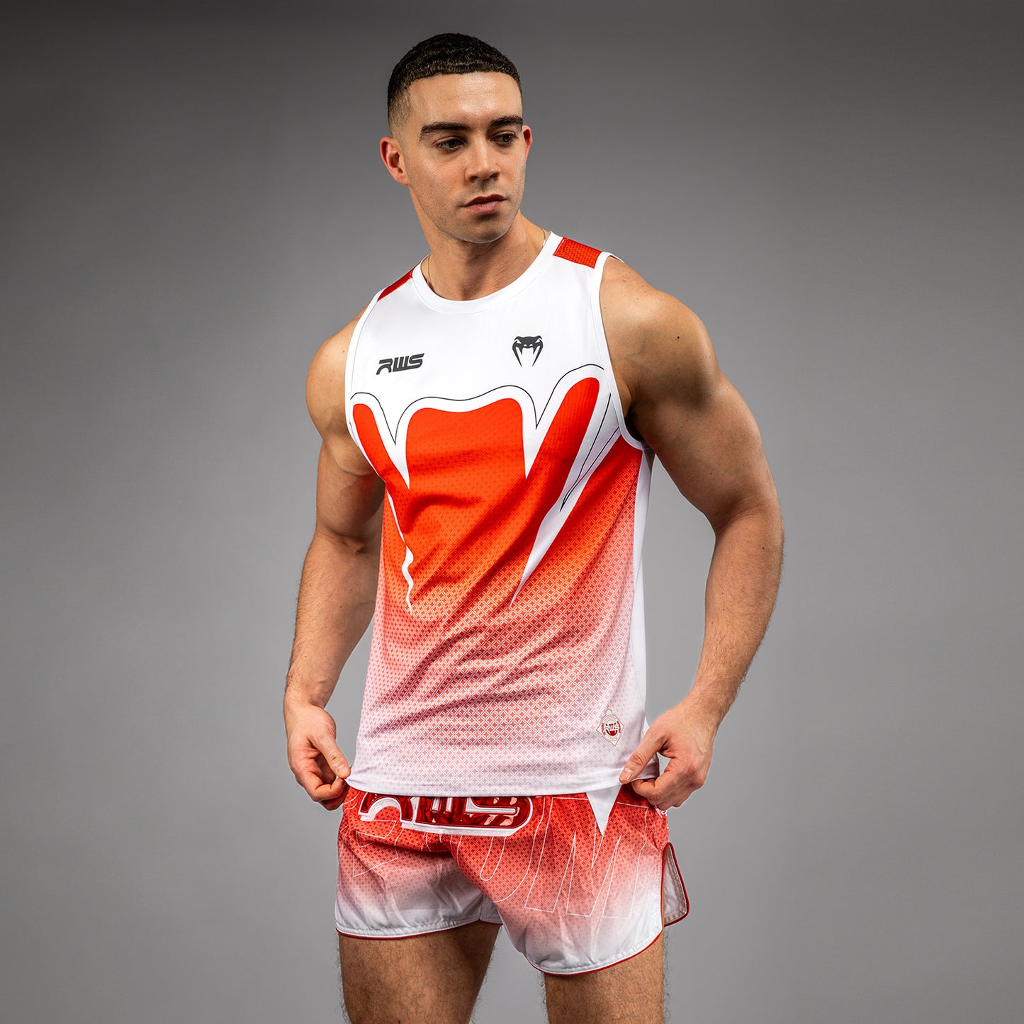 Venum x RWS 2.0 Men’s Dry-Tech Tank Top - White/Red