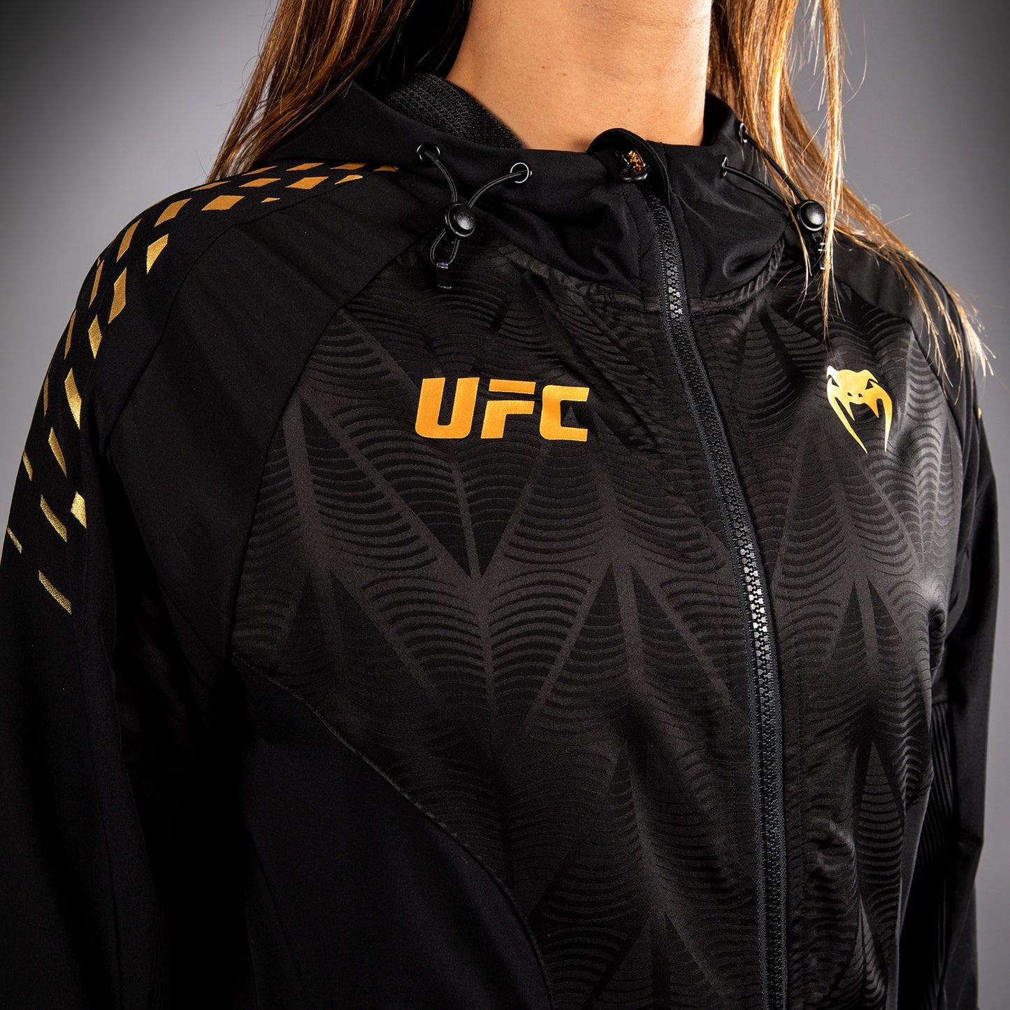 Women's UFC Zenith by Venum Champion Authentic Fight Night Walkout Hoodie Personalized