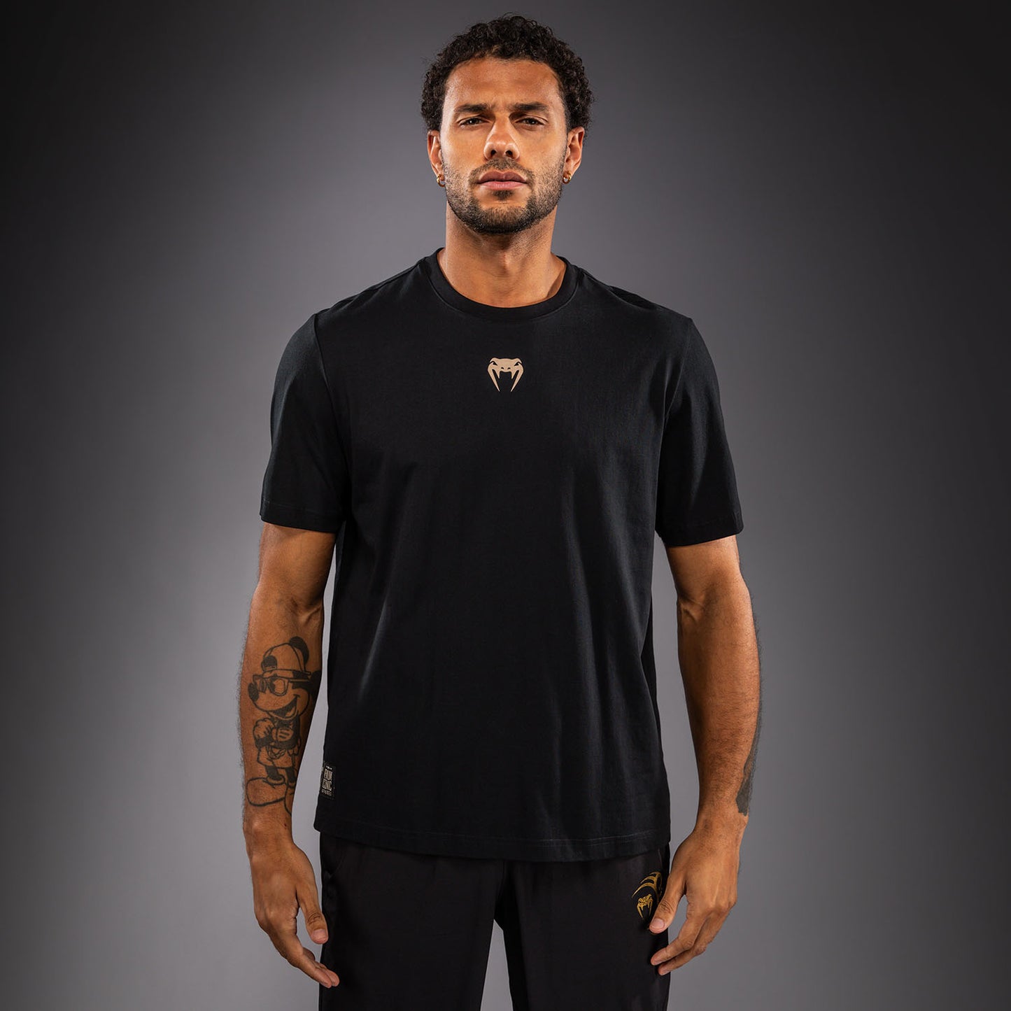 Venum Fight Icon Cotton T-Shirt - Black