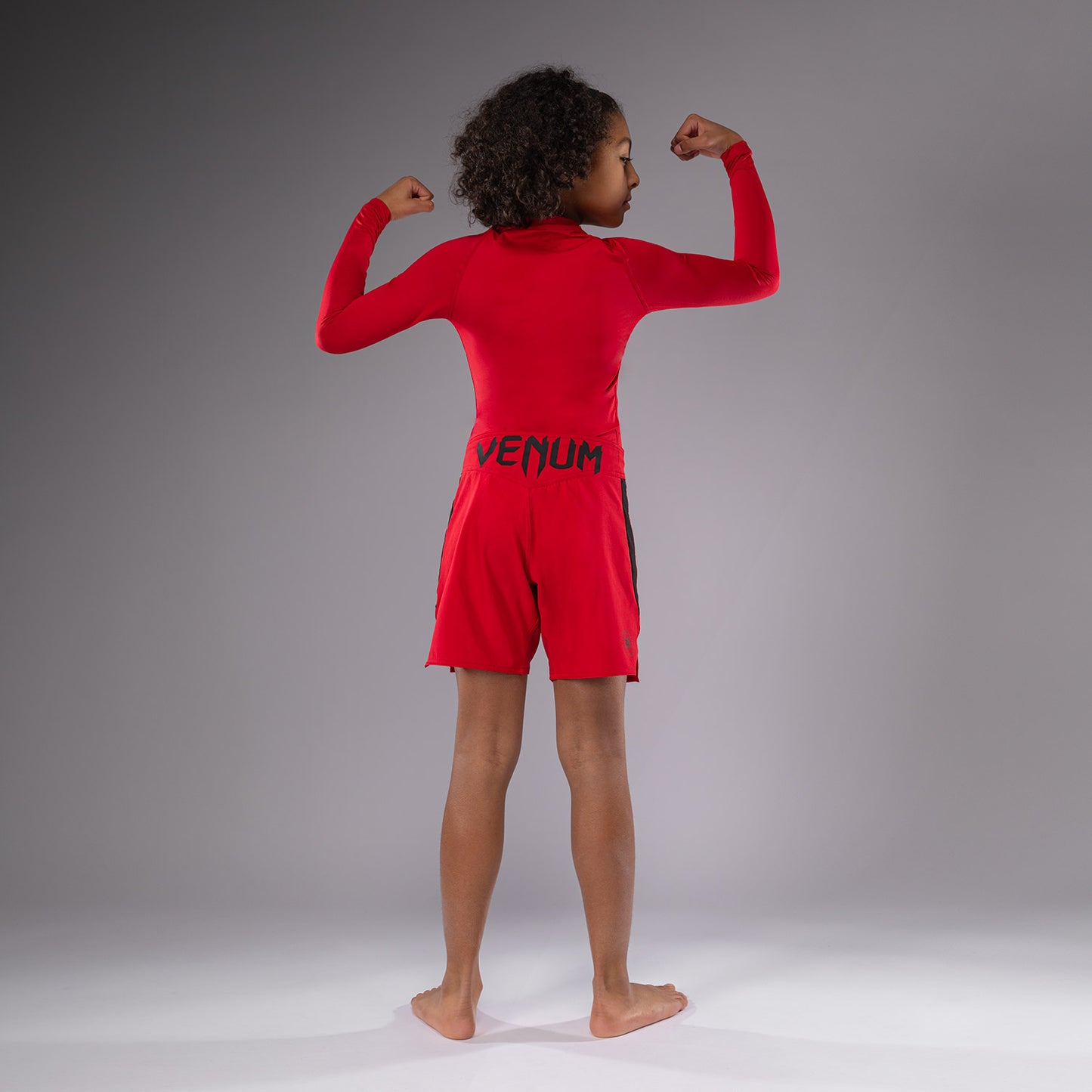 Venum Light Kids Fight Shorts - Cherry Red