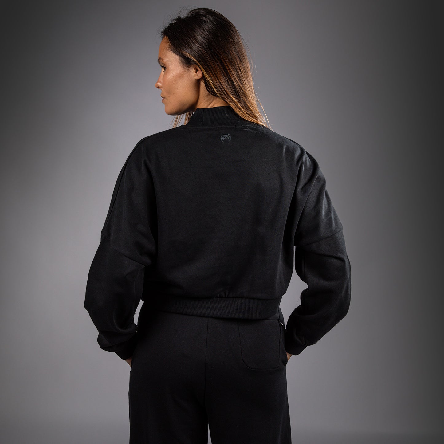 Venum Pulse Women’s Cropped Sweatshirt - Black/White
