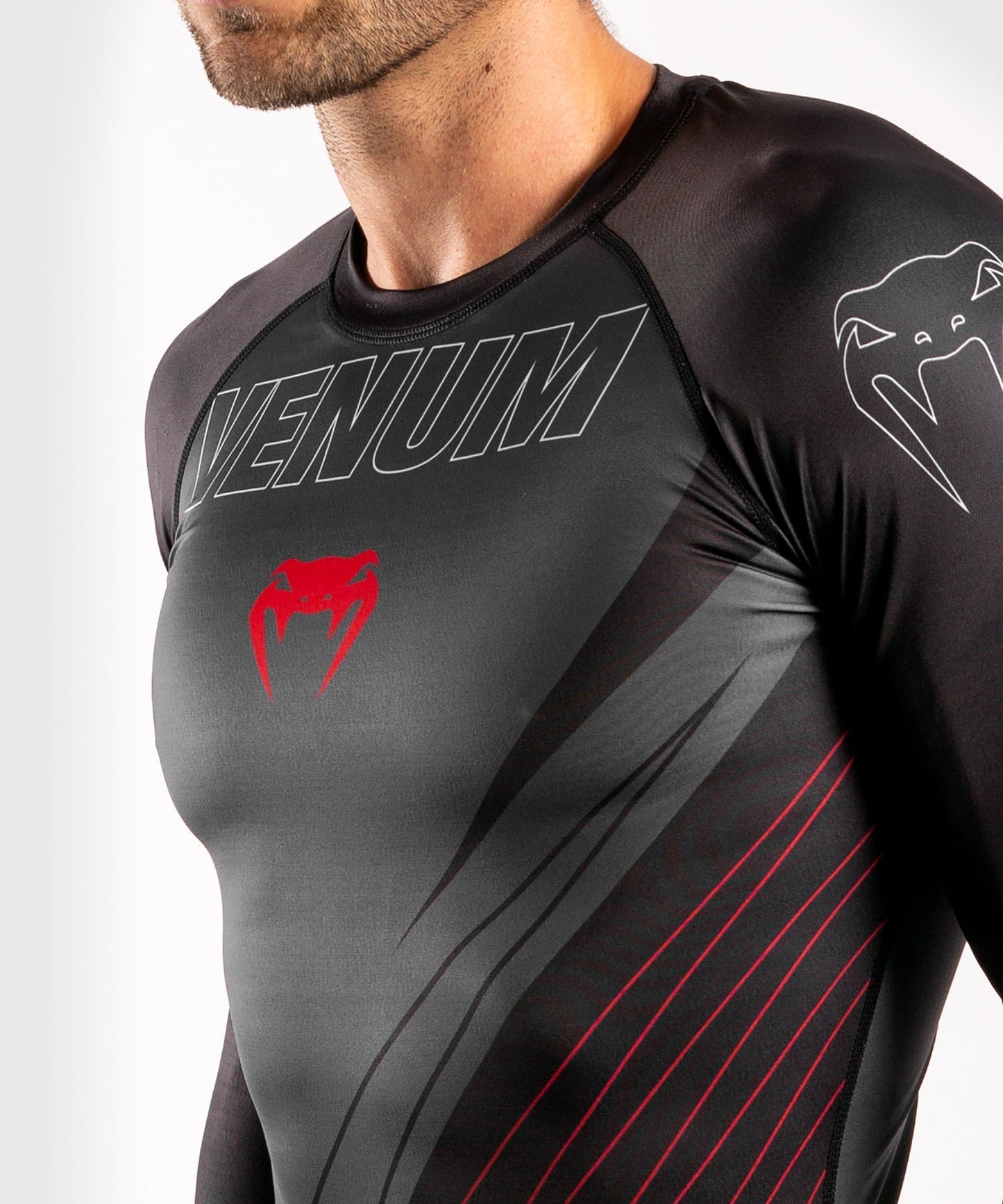 Venum Contender 5.0 Rashguard - Long sleeves - Black/Red
